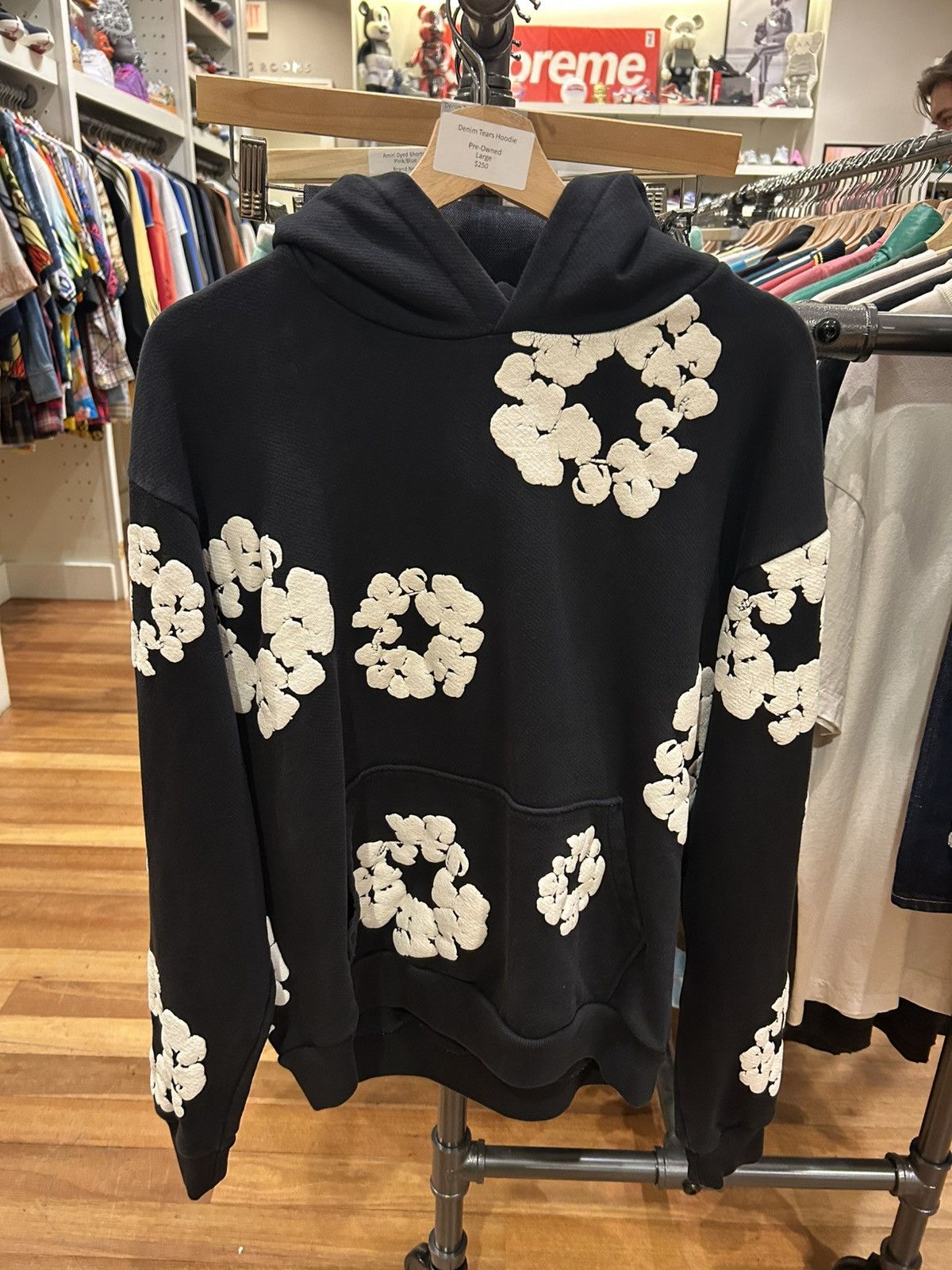 【DENIM TEARS】ADG Inc. ジップ フーディ DENIM TEARS◇ADG Inc.◇ジップ◇フーディ[送料込]