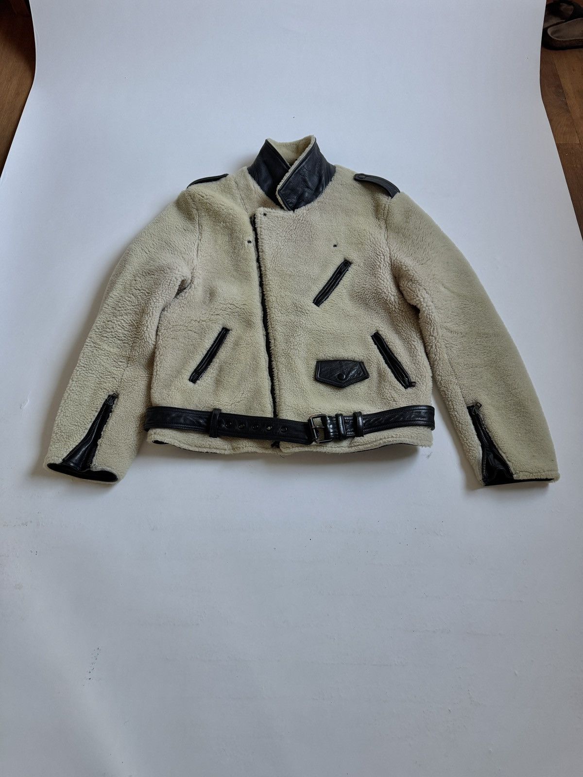 3.1 Phillip Lim Lamb Shearling Blouson / Bomber / Biker Jacket Size US L / EU 52-54 / 3 - 8 Thumbnail