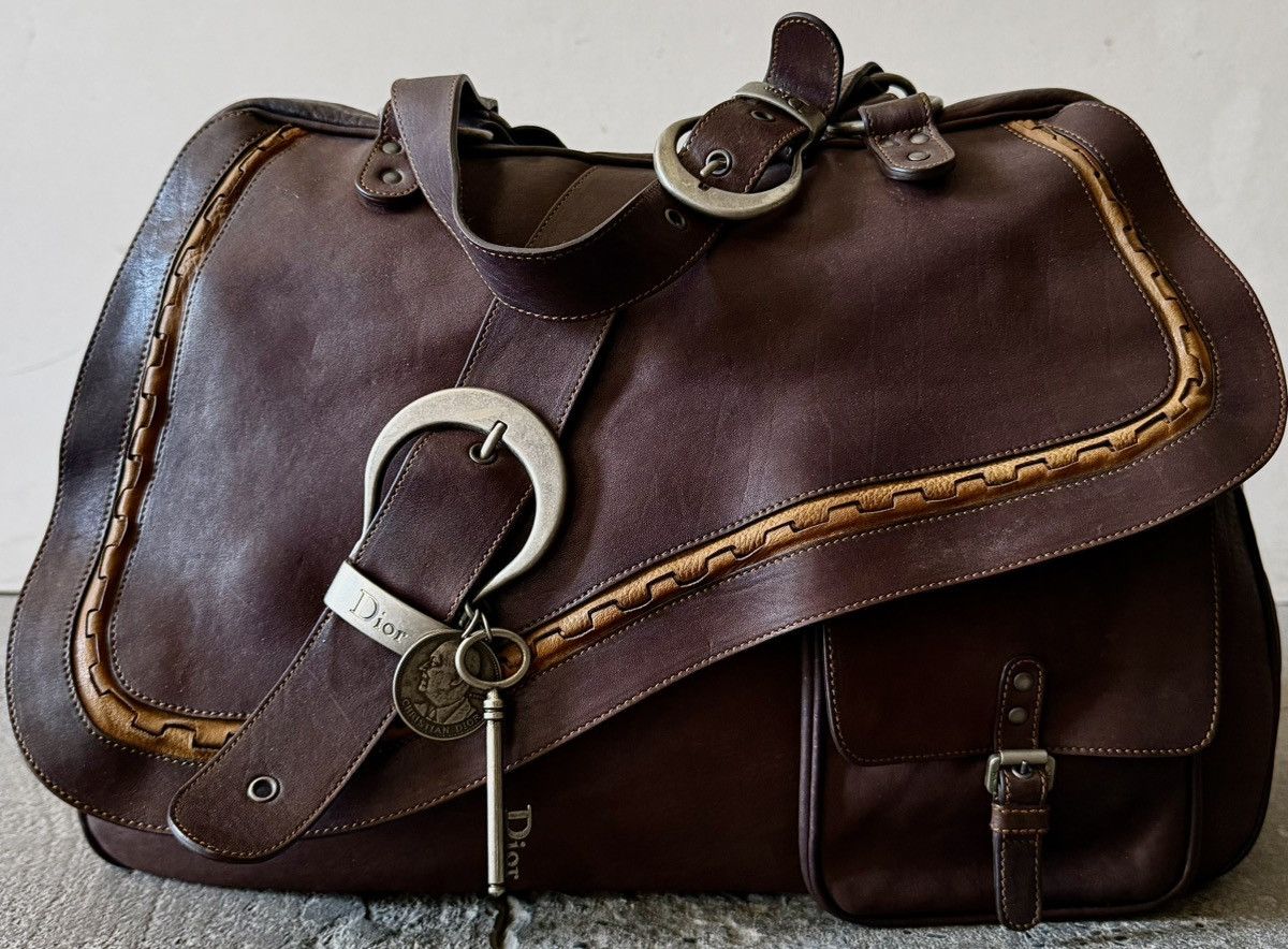 Dior Dior - John Galliano - SS2006 XL Gaucho - Saddle Work Bag Size ONE SIZE - 8 Thumbnail