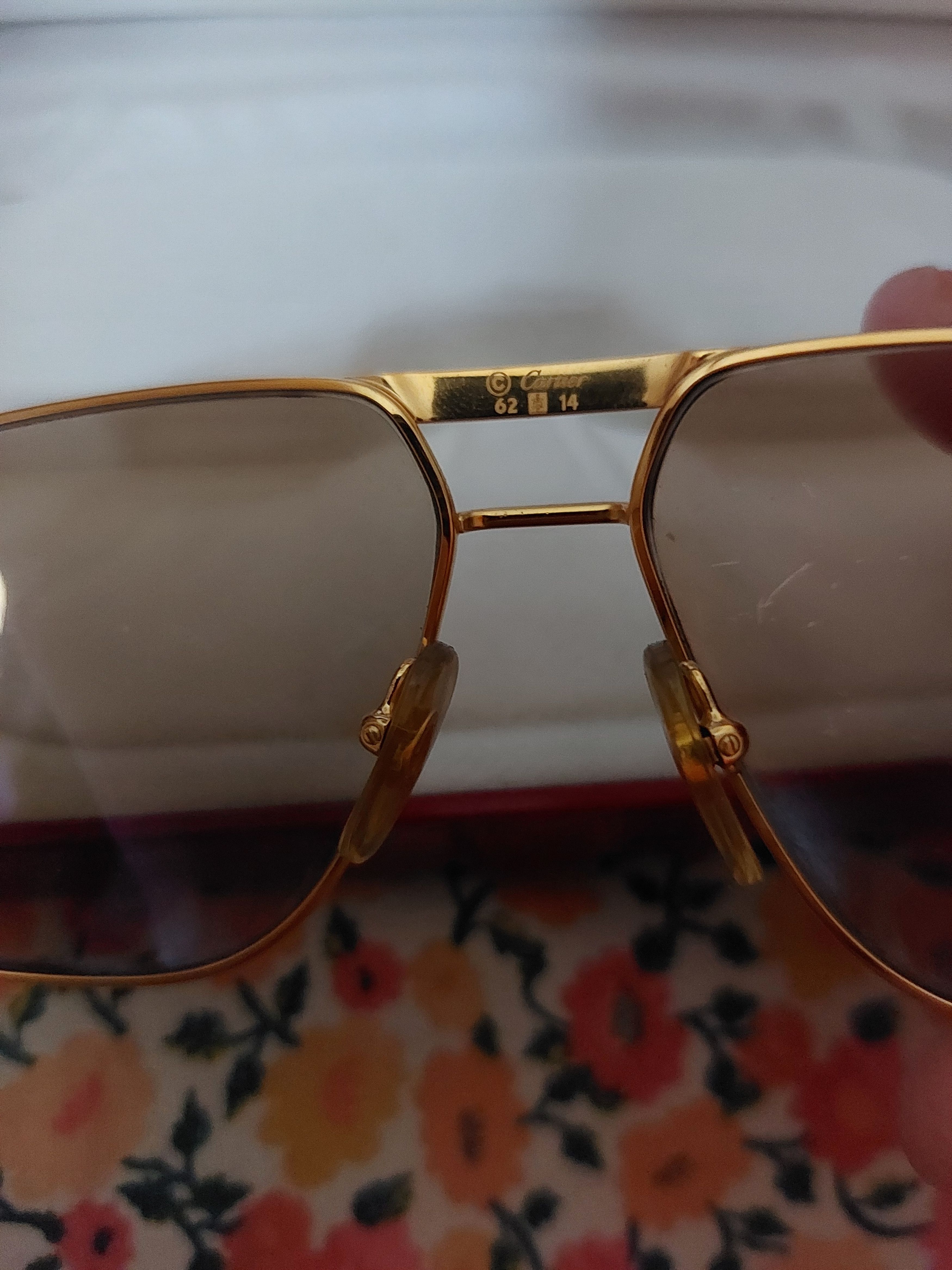 Cartier Vintage Cartier solid gold aviators Size ONE SIZE - 5 Thumbnail