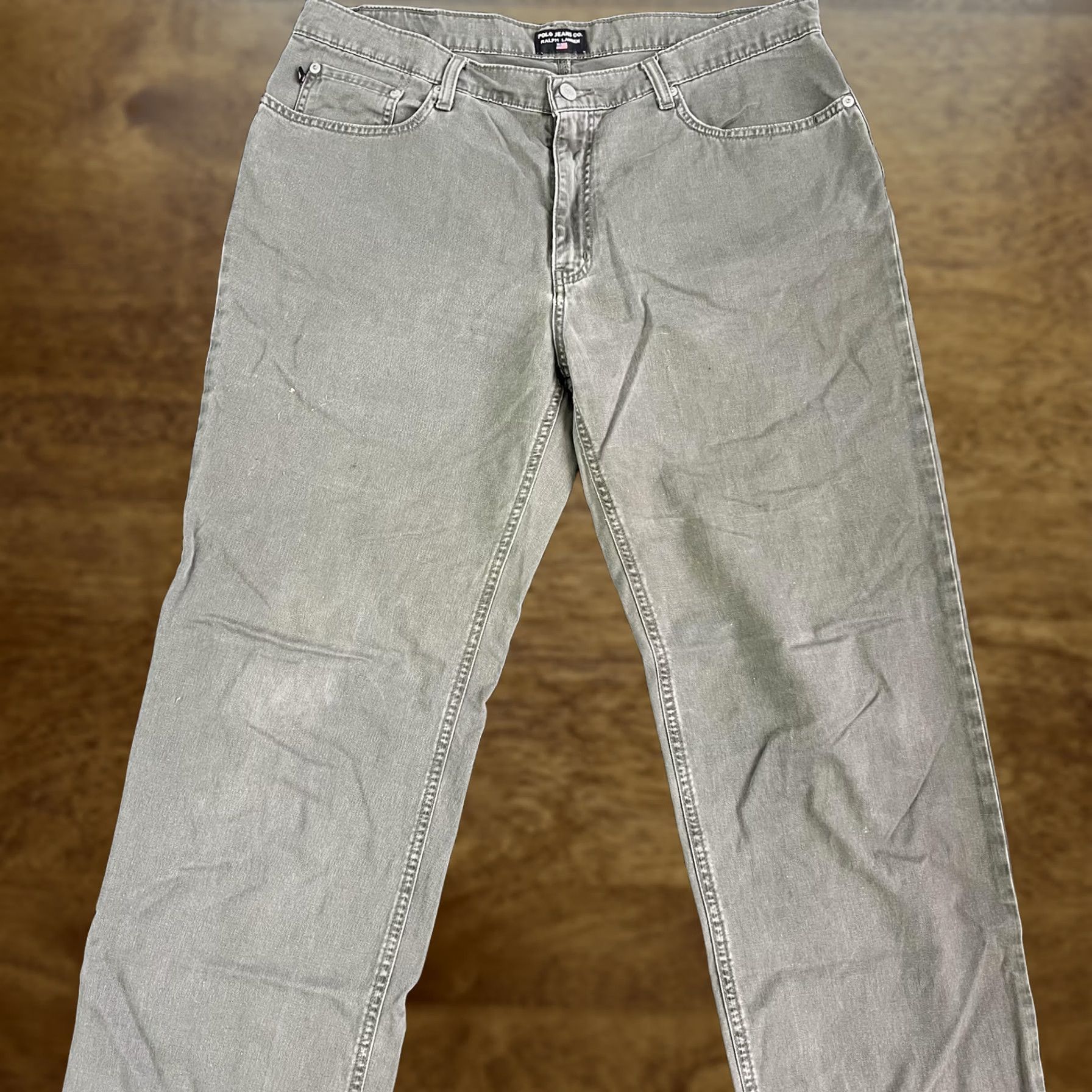 Polo Ralph Lauren Polo Jeans Co Ralph Lauren Saturday Jeans Mens 40x31 Green Straight Denim Casual Size US L / EU 52-54 / 3 - 1 Thumbnail