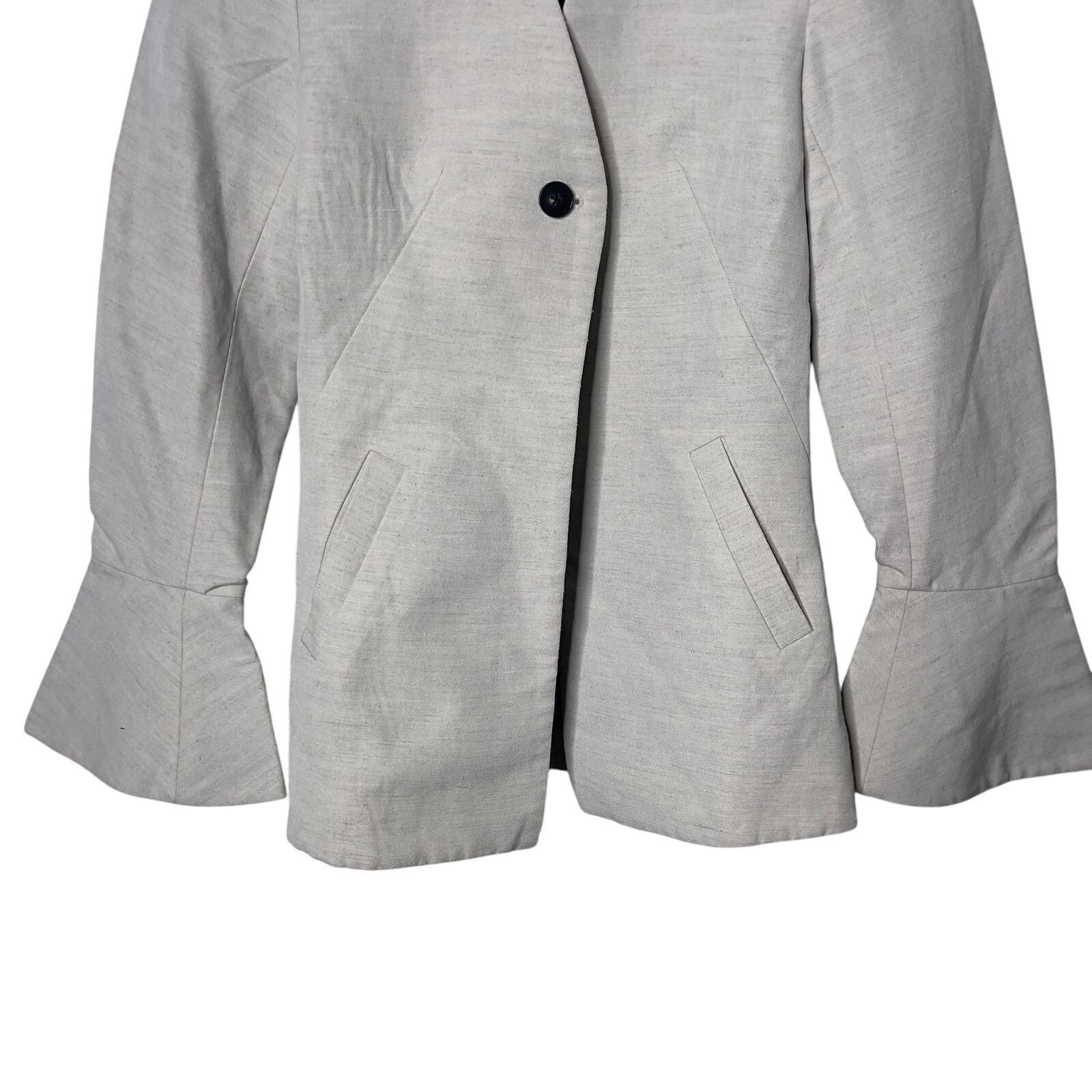 CO Co Peplum Cuff Jacket flared sleeves single-button closure Size XS / US 0-2 / IT 36-38 - 9 Thumbnail