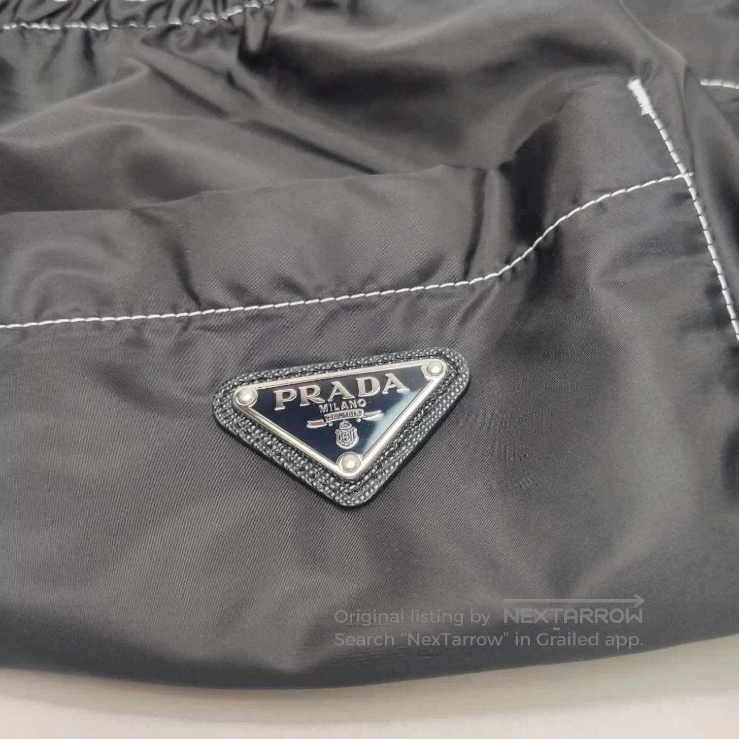 Prada Prada Black Recycled Nylon Shorts XS. Size US 26 / EU 42 - 5 Thumbnail