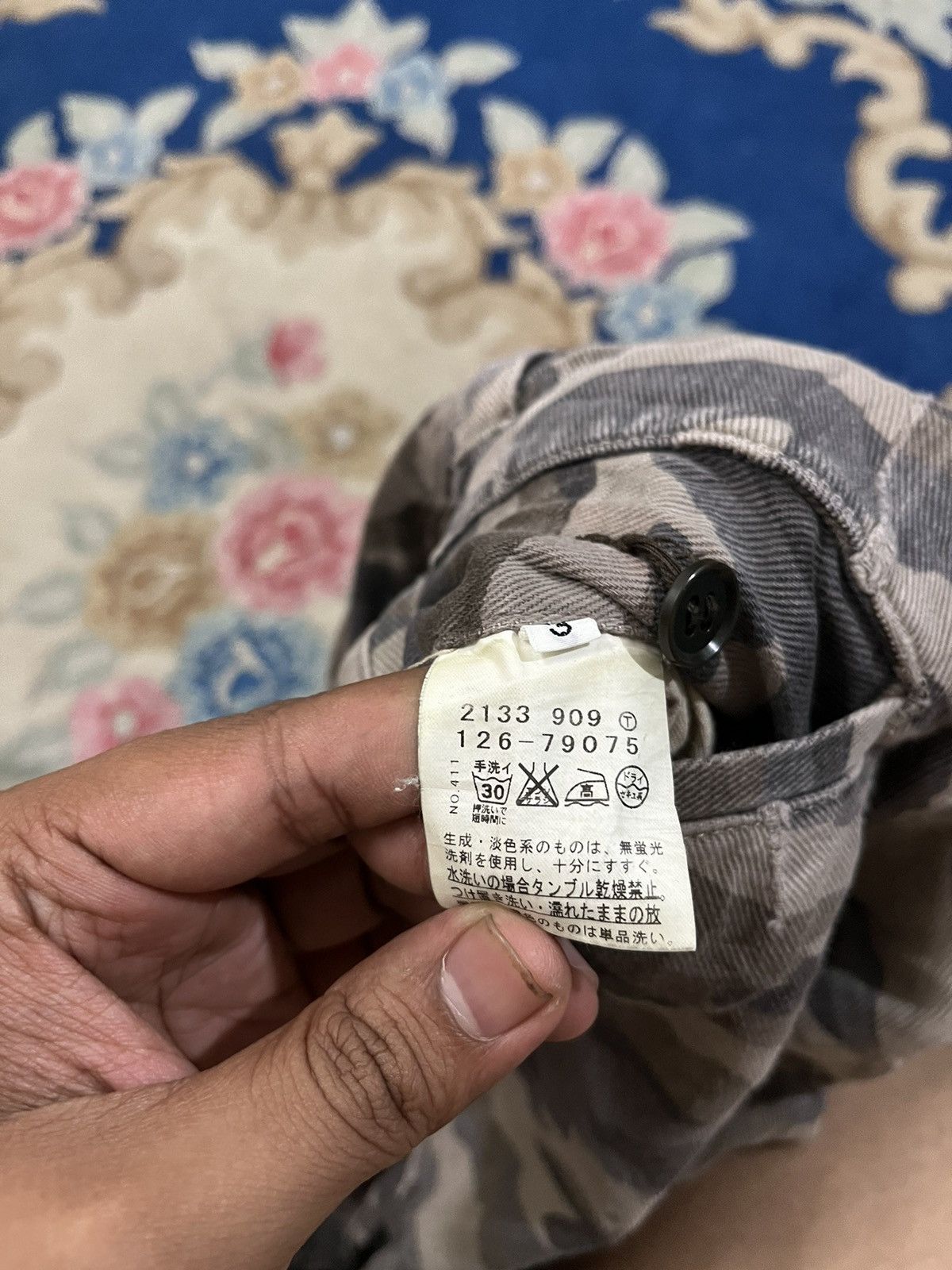 Boycott Vintage Boycott Army Cameo Cargo Denim Size US 33 - 10 Thumbnail