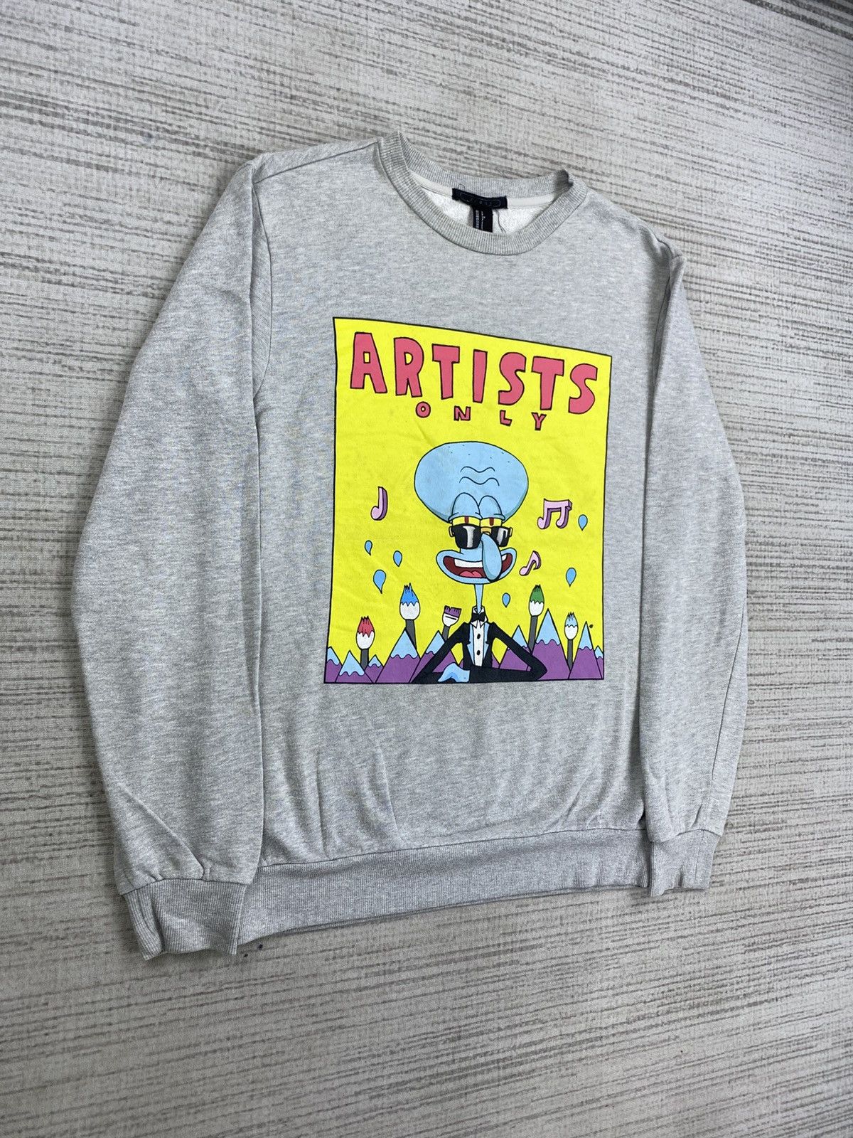 Cartoon Network × Japanese Brand 21 Men Japan Artist Only Squidward Graphic Sweatshirt Size US M / EU 48-50 / 2 - 3 Thumbnail