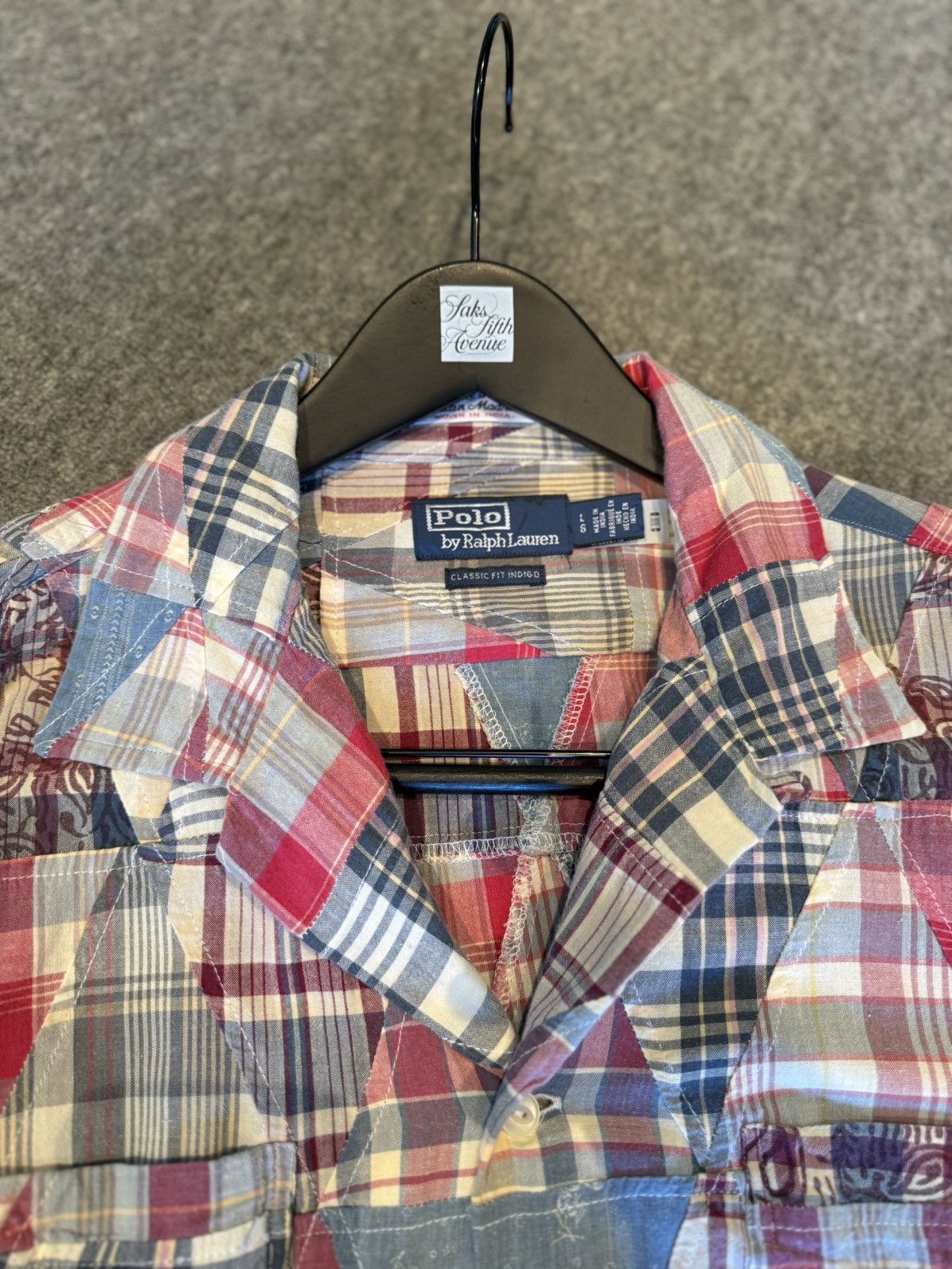 Polo Ralph Lauren Beautiful Polo Ralph Lauren Patchwork / Madras Button-Up Size US L / EU 52-54 / 3 - 5 Thumbnail