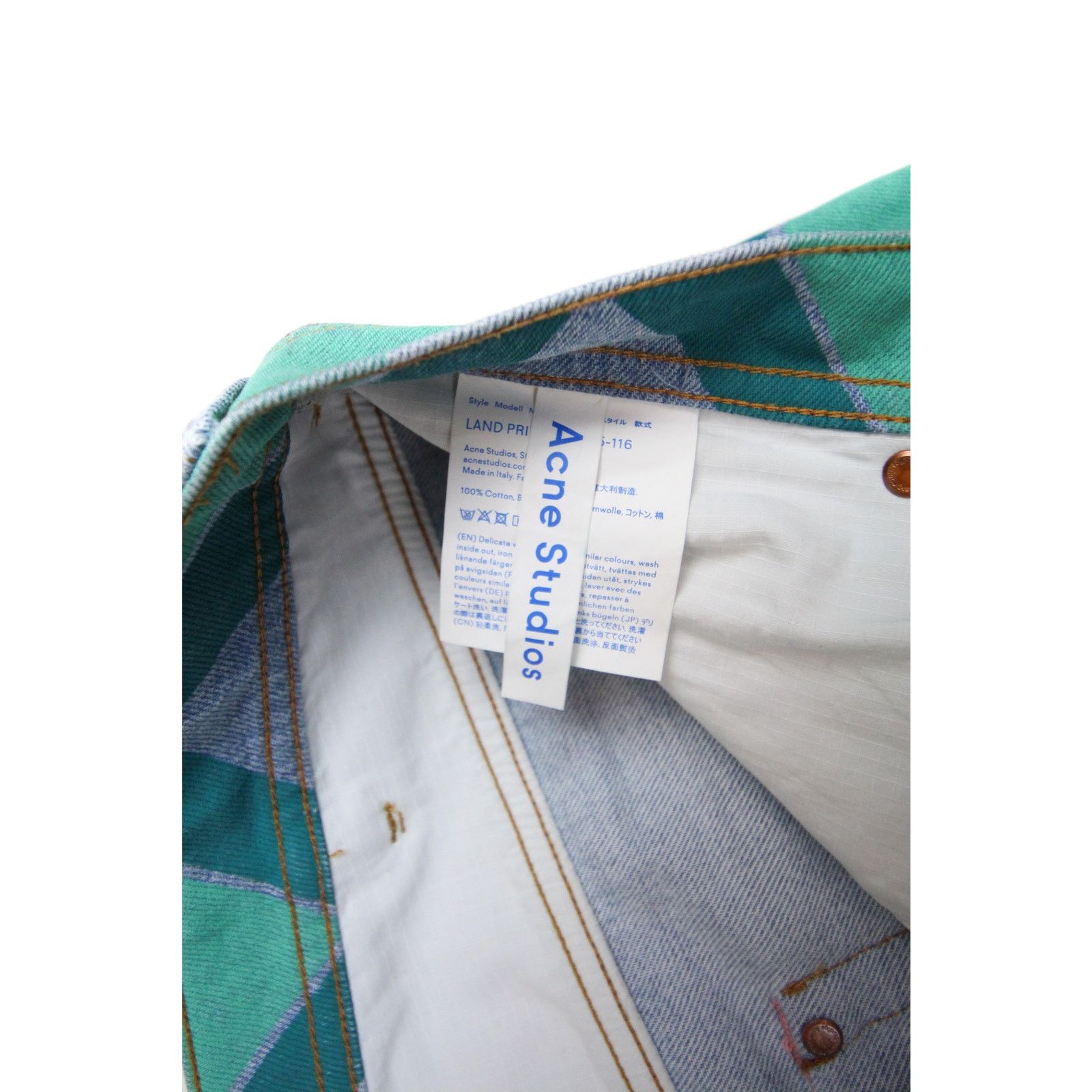 Acne Studios Acne Studio Bla Konst Rare Land all over print denim Size US 30 / EU 46 - 5 Thumbnail