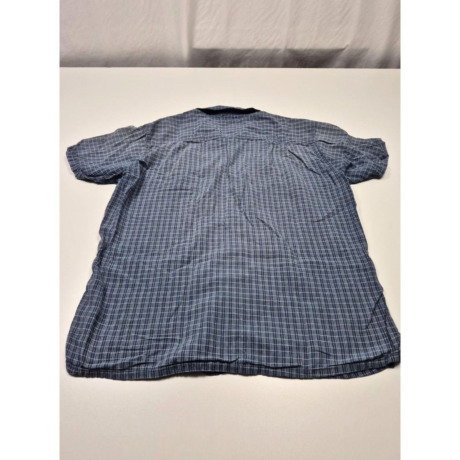 Patagonia Patagonia Back Step Shirt Mens XL Blue Check Short Sleeve Hemp Cotton Button Up Size US XL / EU 56 / 4 - 7 Thumbnail