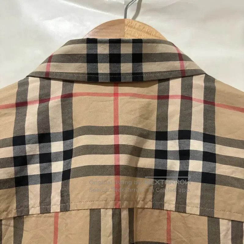 Burberry Burberry Long Sleeve Khaki Cotton Embroidered Shirt. Size US M / EU 48-50 / 2 - 4 Thumbnail