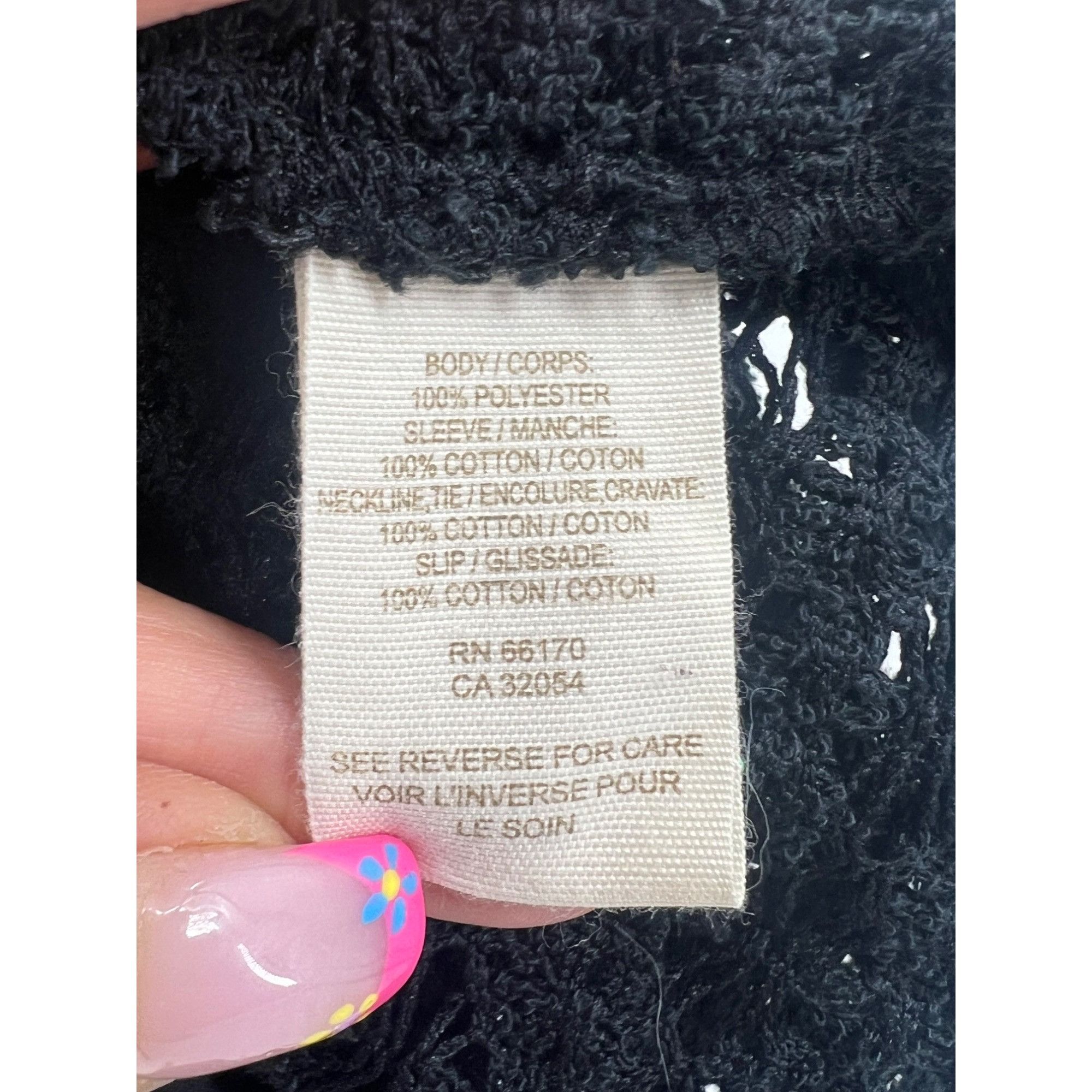 Free People VTG Free People Black Crochet Drop Waist Mini Dress| Whimsig Size M / US 6-8 / IT 42-44 - 16 Thumbnail