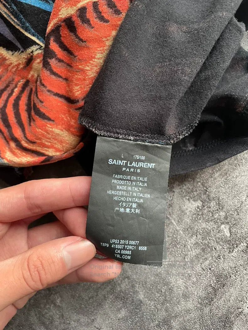 Saint Laurent Paris Saint Laurent Paris Tiger and Eagle Short Sleeve Shirt Size US L / EU 52-54 / 3 - 6 Thumbnail
