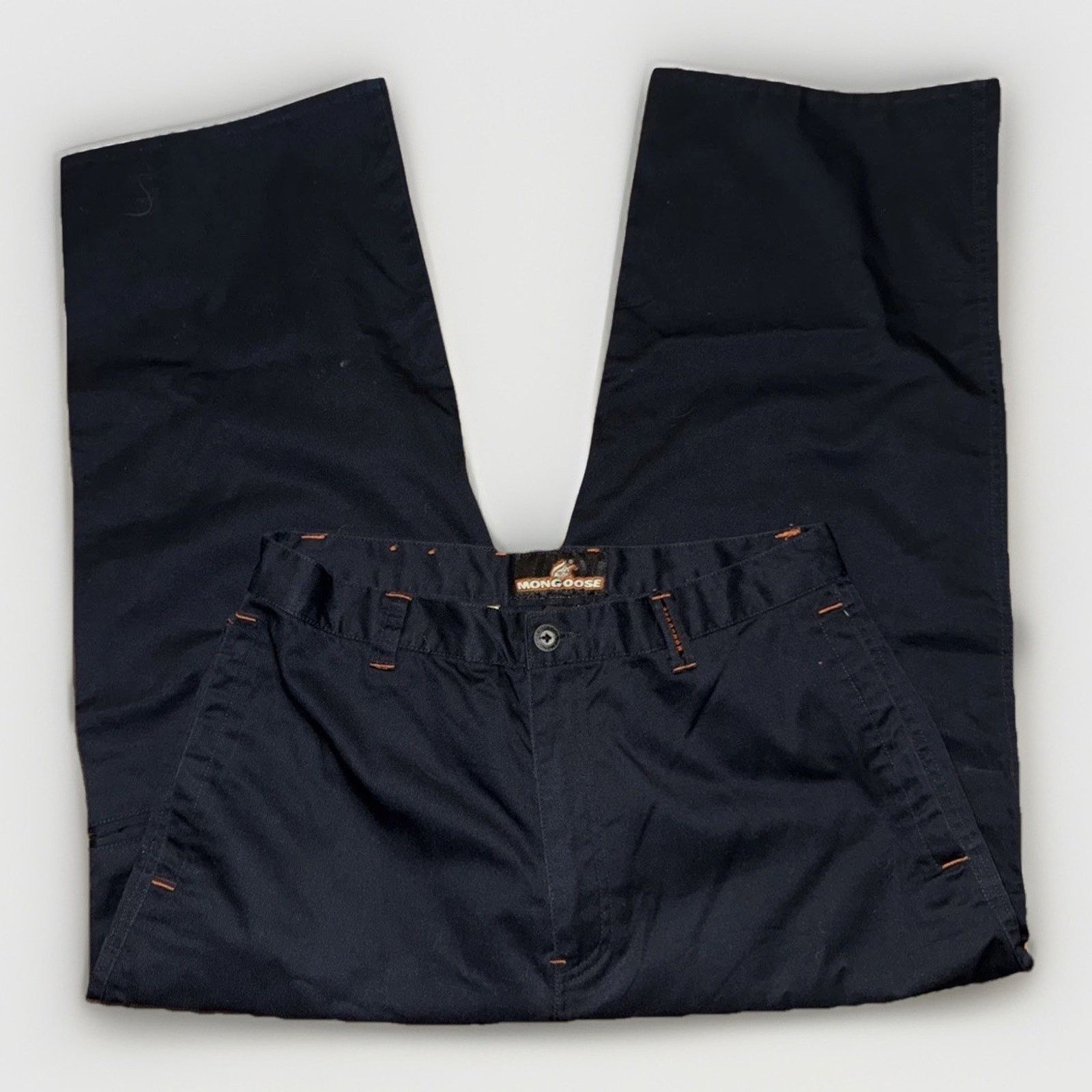 Vintage Vintage Mongoose BMX Chino Pants 32x27 Blue Y2K Skate Rare Size US 32 / EU 48 - 3 Thumbnail
