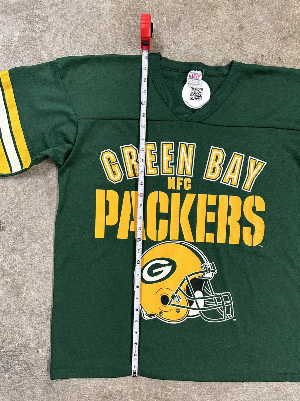NFL Vintage 90s Garan Green Bay Packers Raglan Jersey T-Shirt Size US XL / EU 56 / 4 - 14 Thumbnail