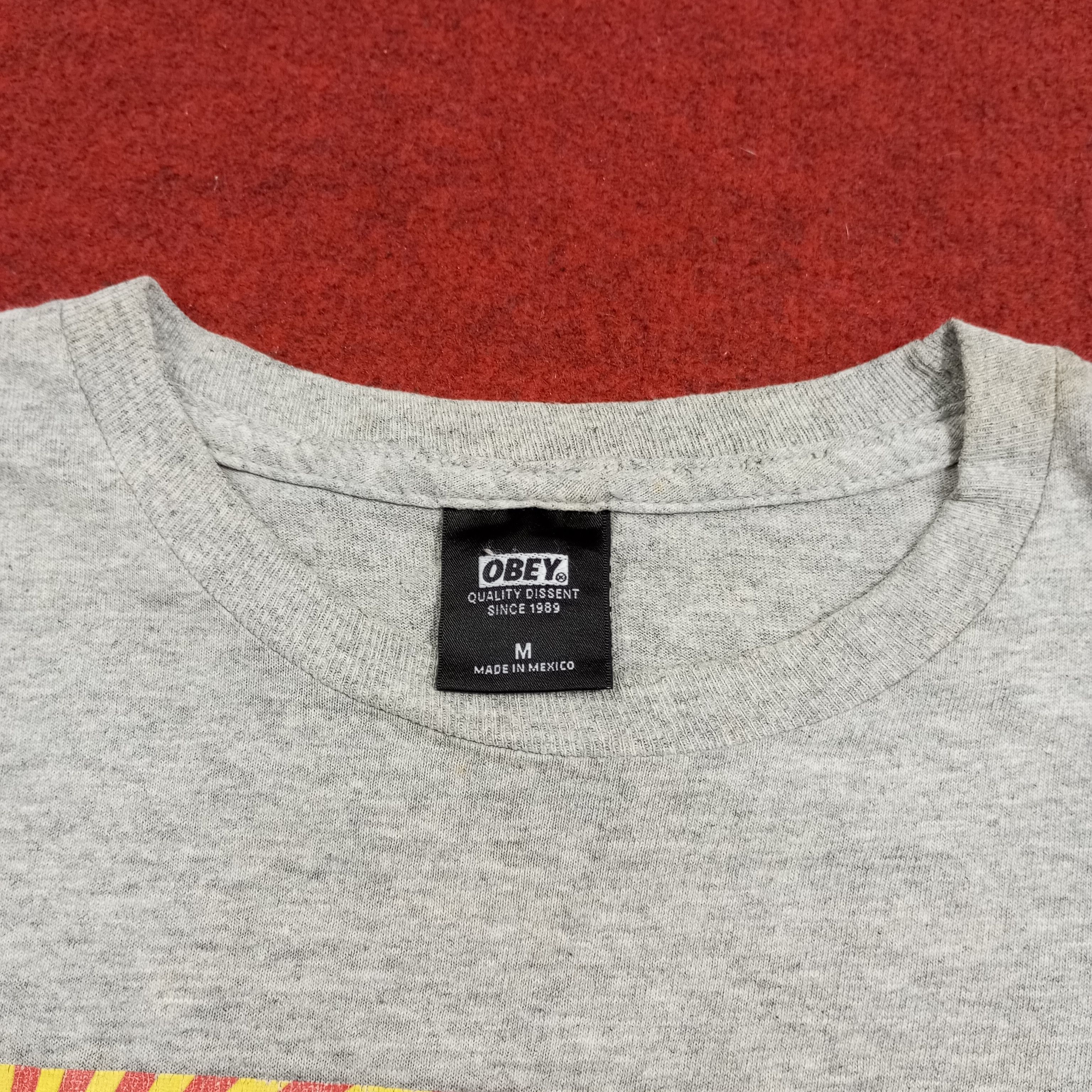 Obey × Vintage Obey Streetwear Skateboard Style Tshirt Size US M / EU 48-50 / 2 - 10 Thumbnail