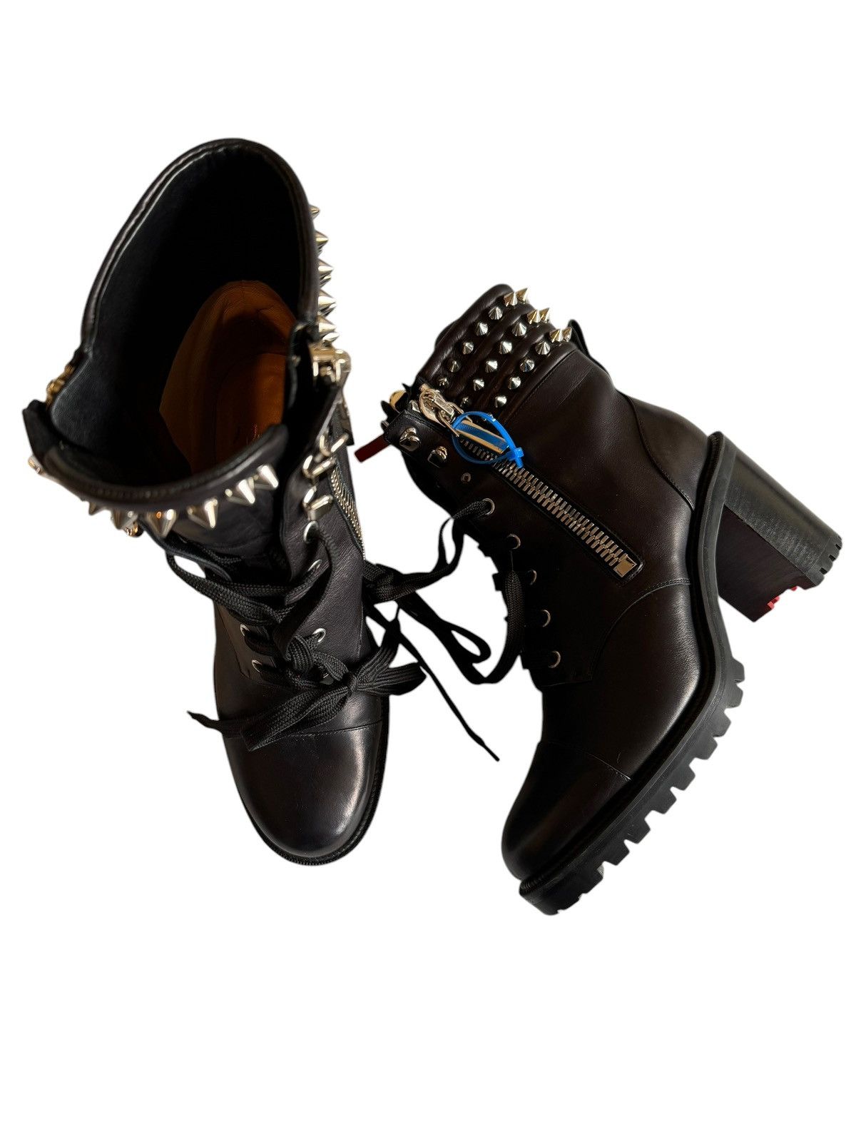 Christian Louboutin Stud Combat Boots Size US 11 / IT 41 - 1 Thumbnail