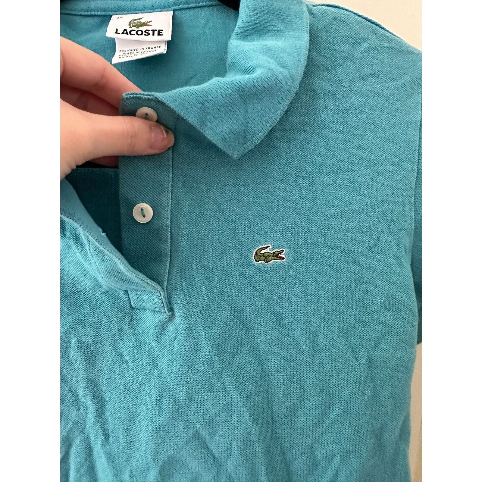 Lacoste Lacoste Women's Polo Shirt Blue 40 Size M / US 6-8 / IT 42-44 - 3 Thumbnail