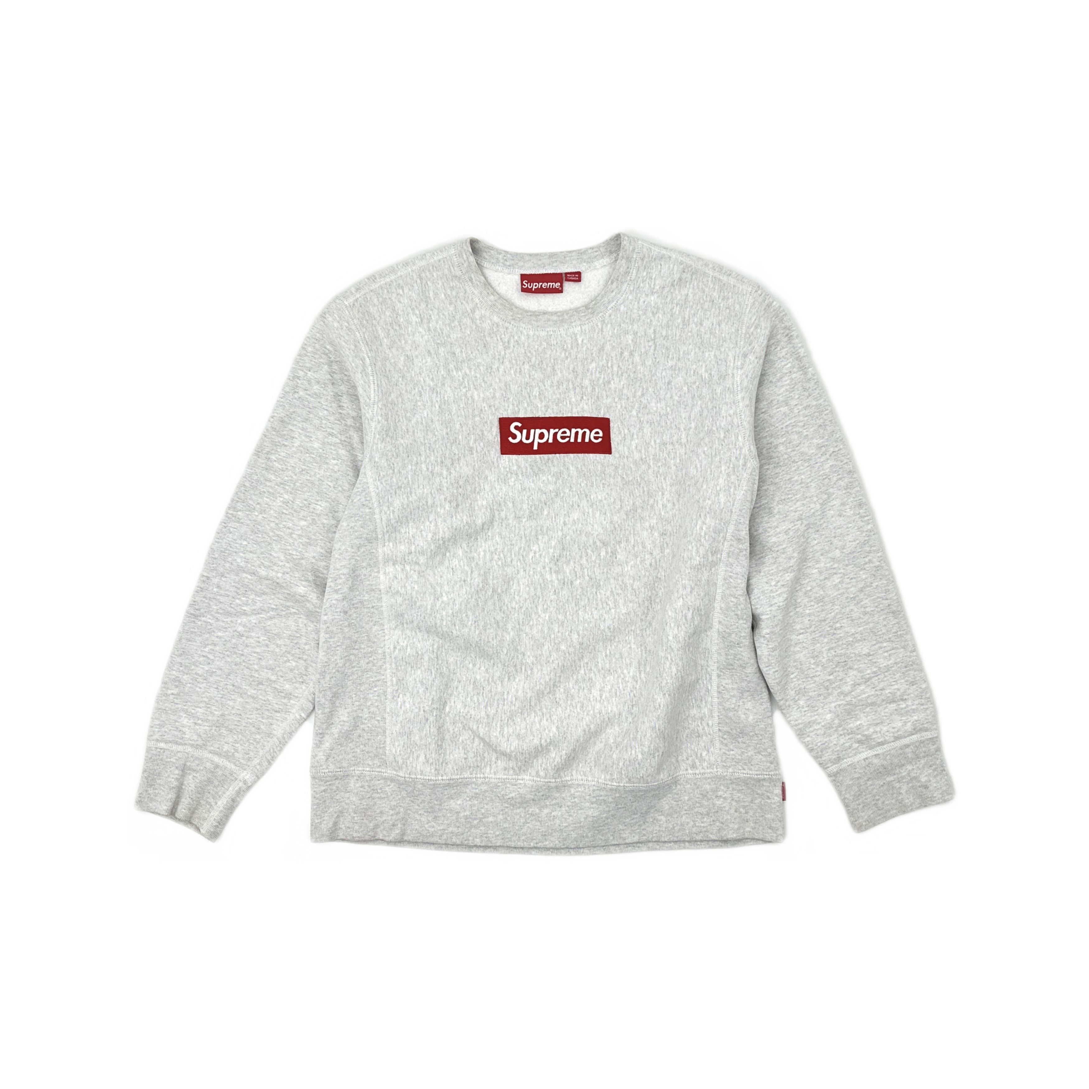 Supreme Supreme Box Logo Crewneck Sweatshirt Ash Grey Size M Size US M / EU 48-50 / 2 - 1 Thumbnail
