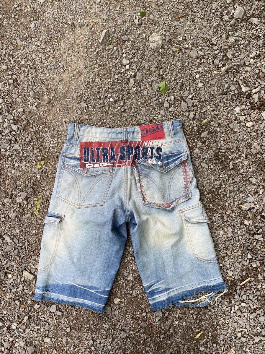 Dolce & Gabbana × Vintage Dolce&Gabbana Distressed Ultra Sports Shorts Size US 32 / EU 48 - 1 Thumbnail