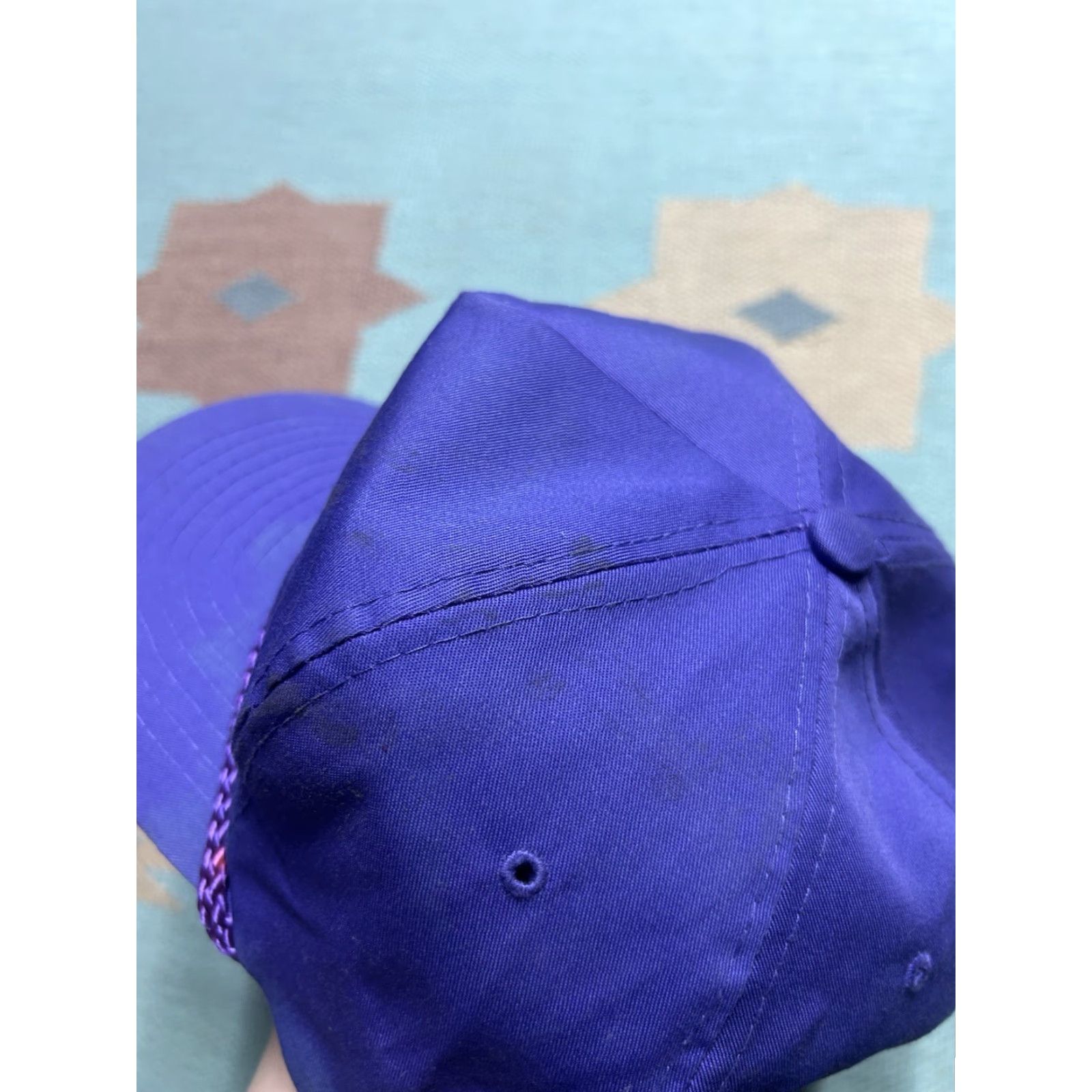 GAS VINTAGE GAS SnapBack Hat Cap Valley Petroleum Oil Gas Michigan Purple Adjustable Men Size ONE SIZE - 4 Thumbnail