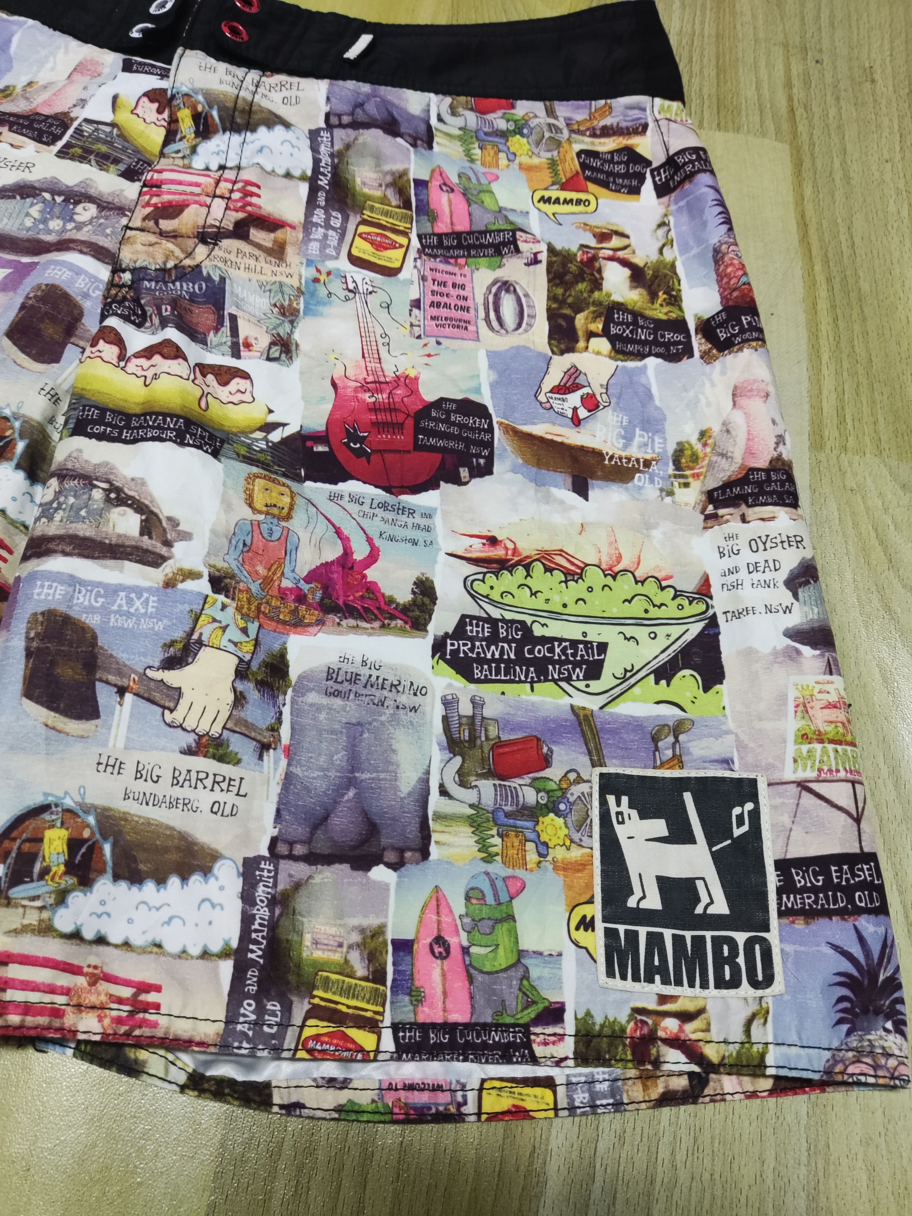 Mambo Mambo Pop-art Collage Board Short Size US 31 - 4 Thumbnail