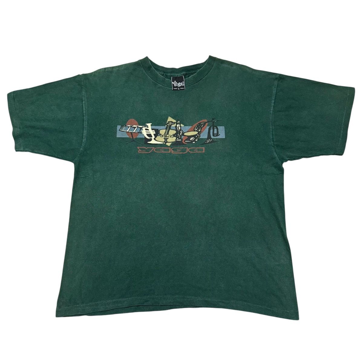 Vintage Vintage 90s YAGA Skateboards Shirt Size US L / EU 52-54 / 3 - 1 Thumbnail