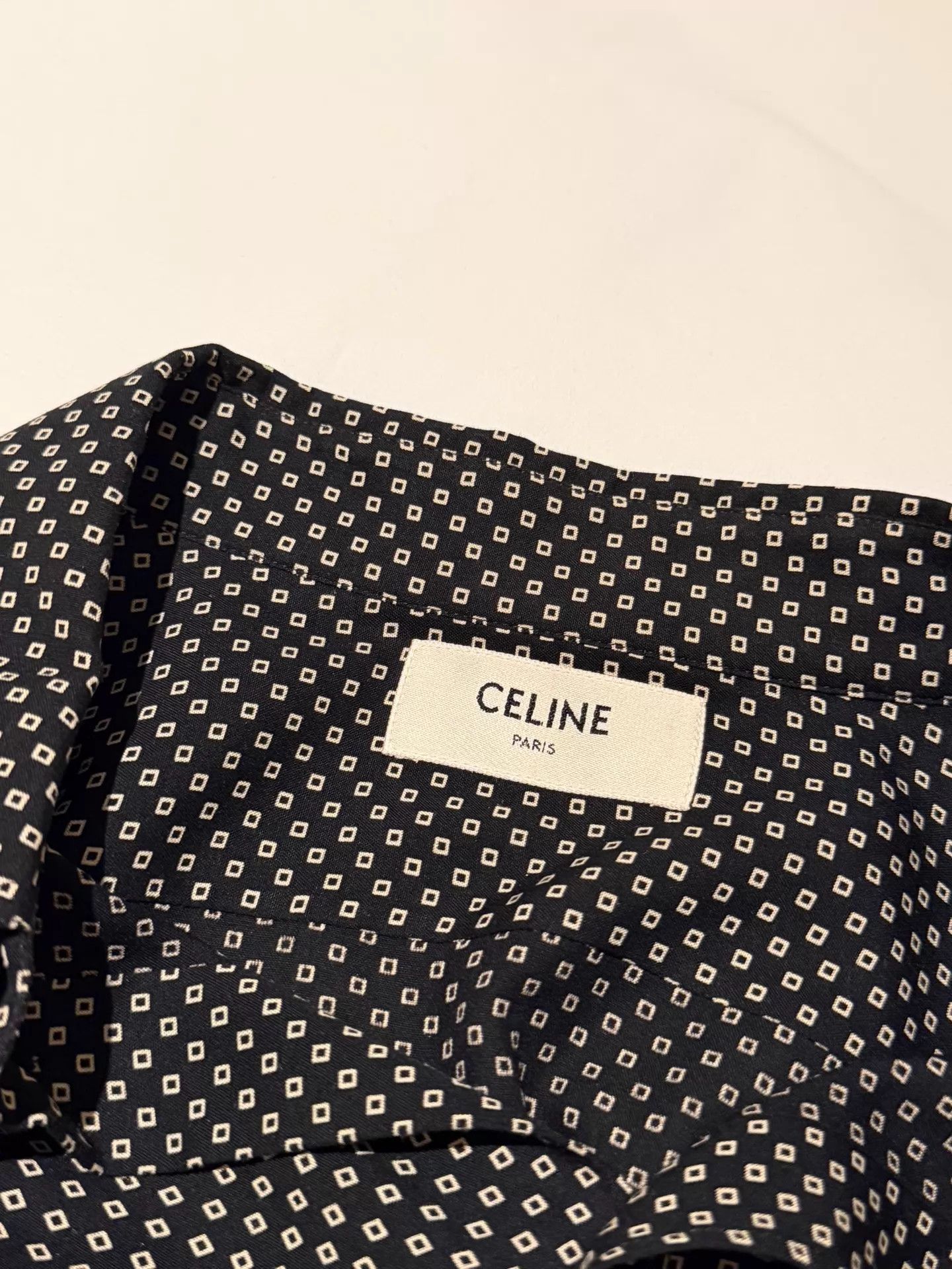 Celine Celine 20FW Block Viscose Pharmacy Collar Shirt Size 41 Size US L / EU 52-54 / 3 - 3 Thumbnail