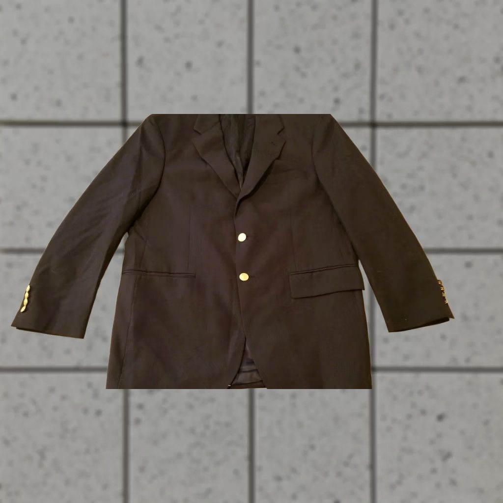 Polo Ralph Lauren Polo Ralph Lauren University Jacket Blazer 42R Navy Blue Wool Mens Size US XL / EU 56 / 4 - 1 Thumbnail