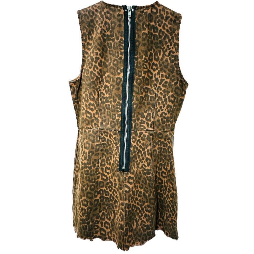 Alexander Wang ALEXANDER WANG DENIM Cheetah Leopard Animal Print Cotton Sle Size M / US 6-8 / IT 42-44 - 2 Thumbnail