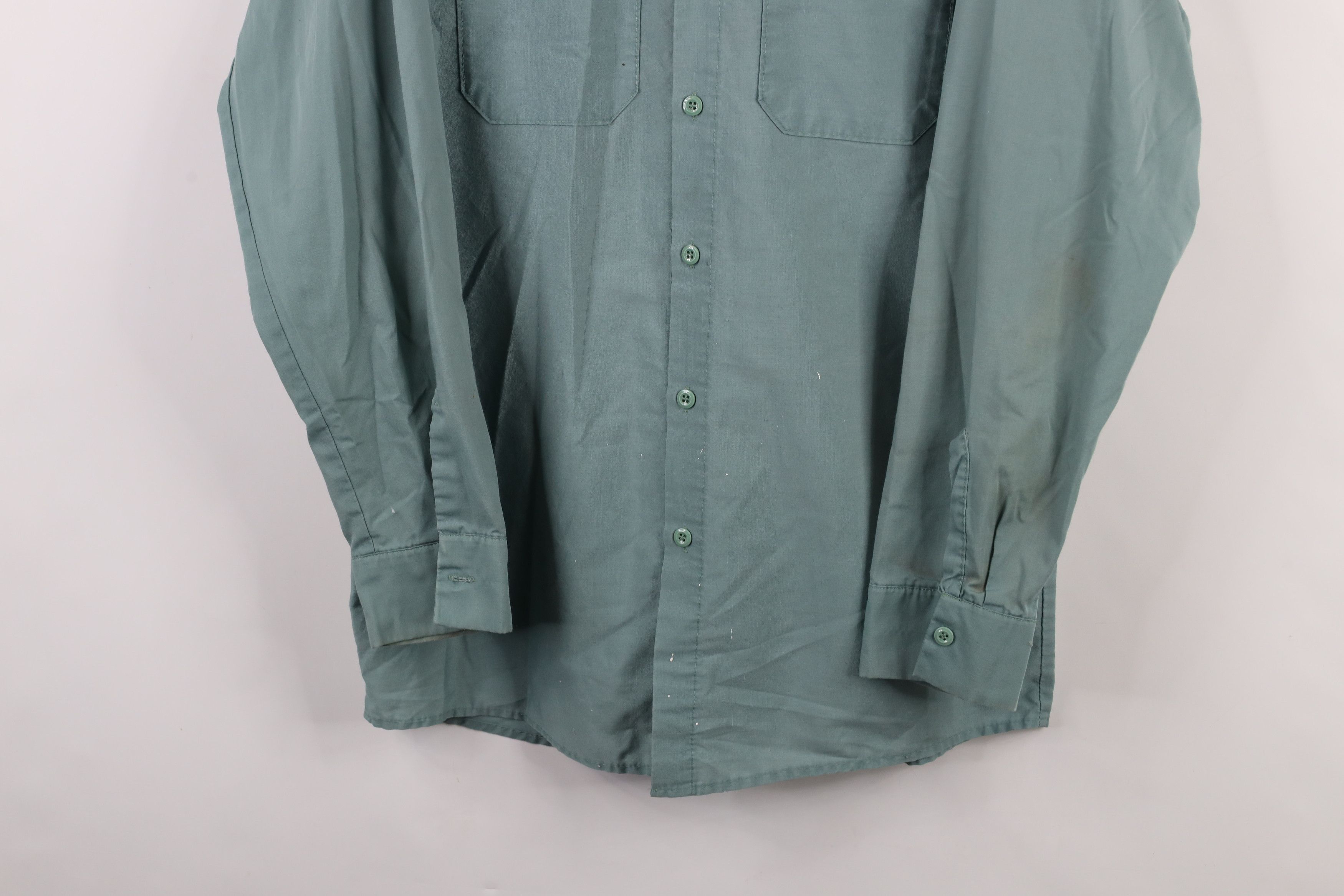 Vintage Vintage 70s Streetwear Workwear Mechanic Button Shirt Mint Size US M / EU 48-50 / 2 - 3 Thumbnail
