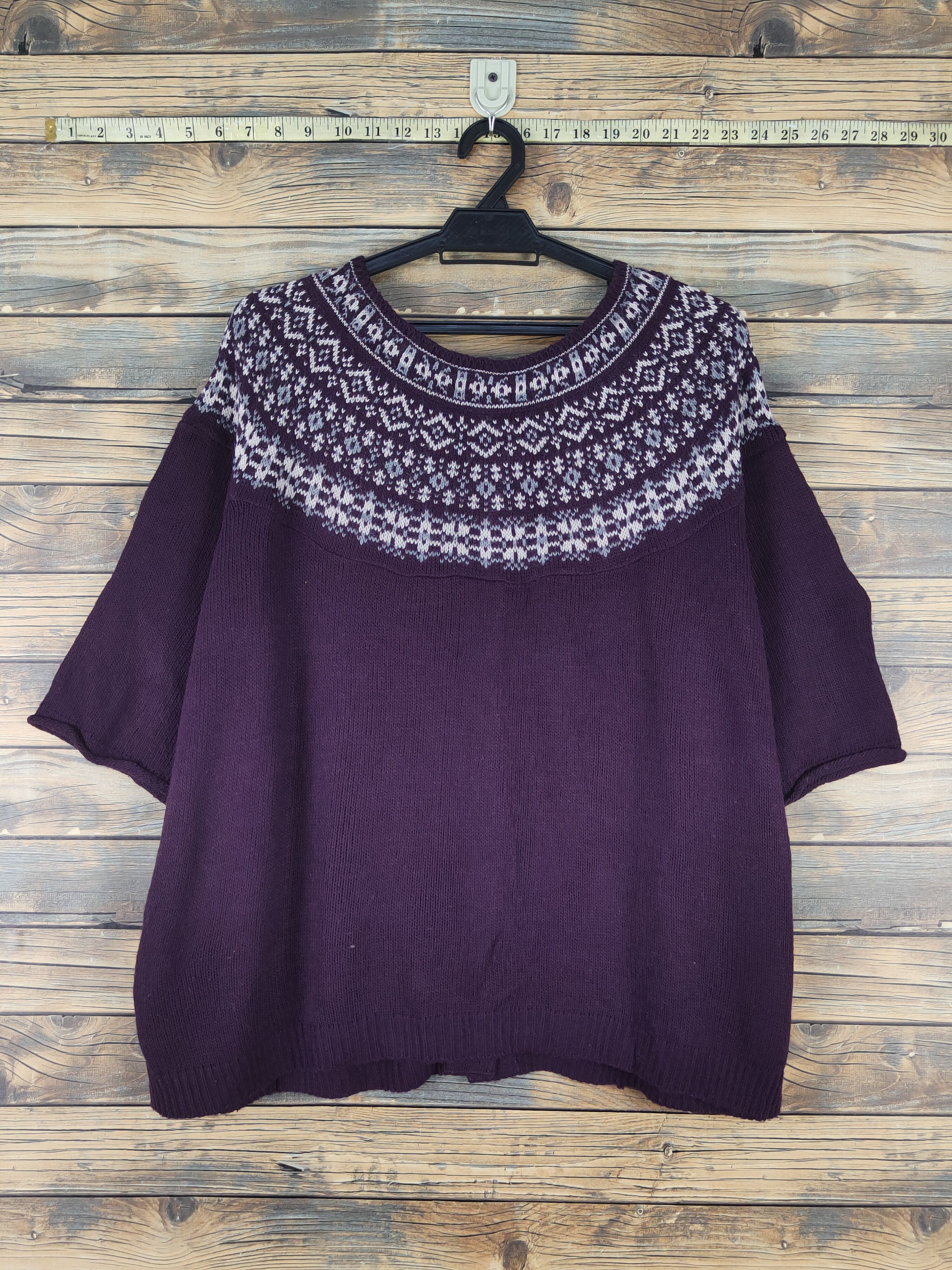 Homespun Knitwear × Japanese Brand Nusy Dark Purple Knitwear Cardigan #W1242 Size M / US 6-8 / IT 42-44 - 7 Thumbnail