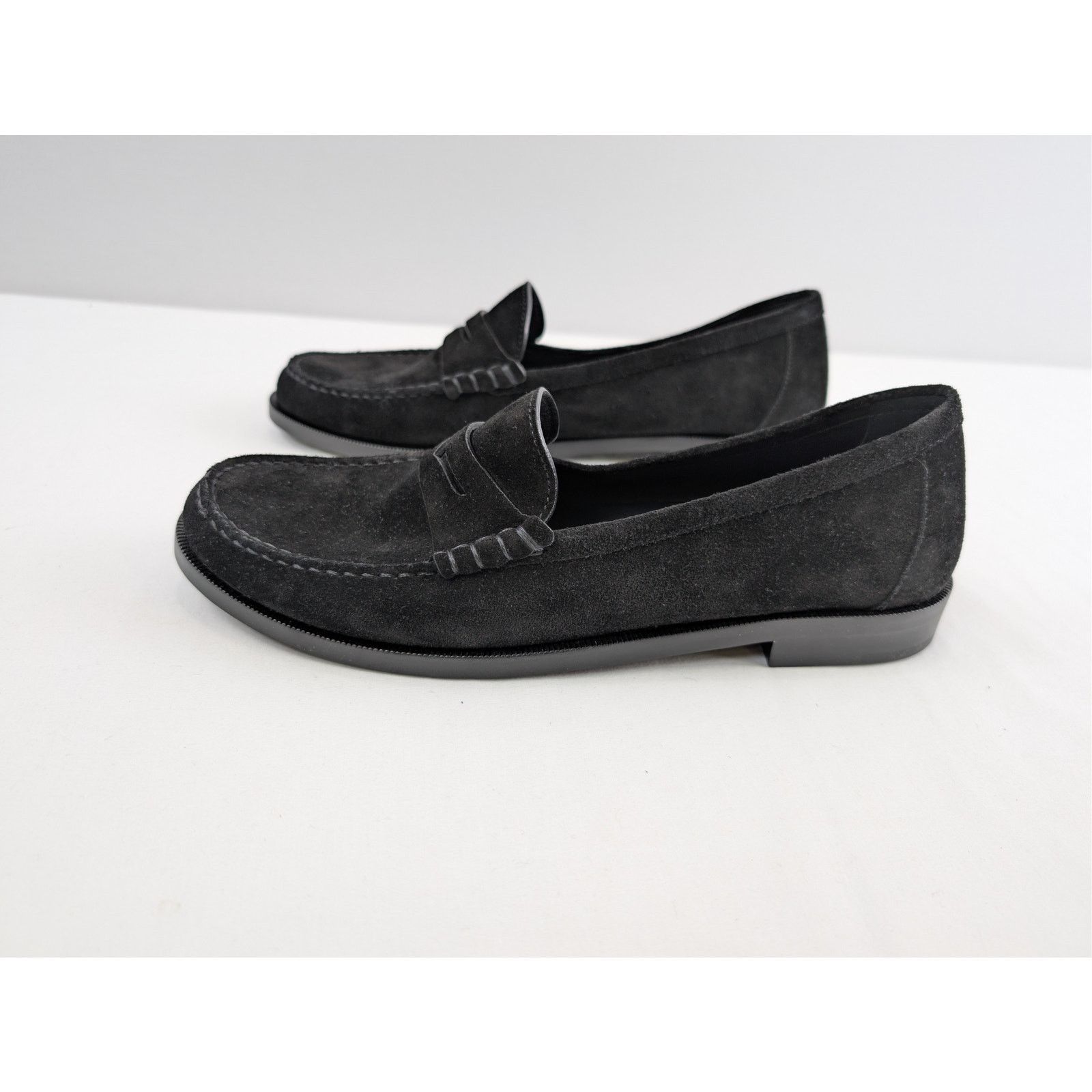 Saint Laurent Paris o1rshd1 Suede Loafers Shoe Boots in Black Size US 8.5 / EU 41-42 - 8 Thumbnail
