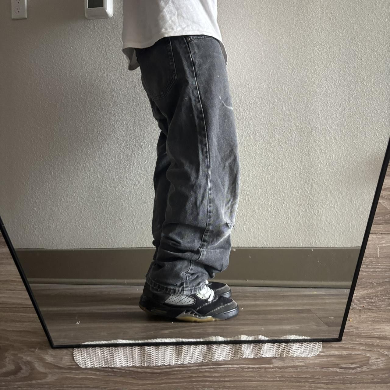 Vintage Crazy Vintage Y2K/2000s Grunge Black Faded Denim Jeans! 32x30 Size US 32 / EU 48 - 2 Thumbnail