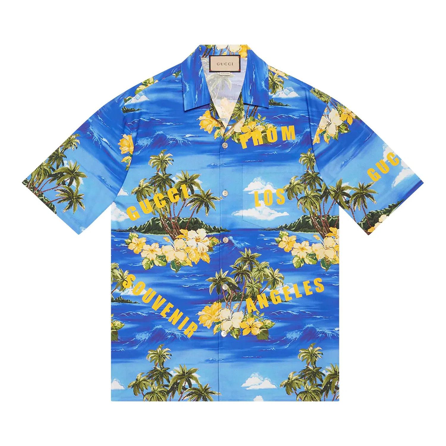 Gucci o1mt1gz0625 Printed Cotton Poplin Bowling Shirt Multicolor Size US M / EU 48-50 / 2 - 1 Preview
