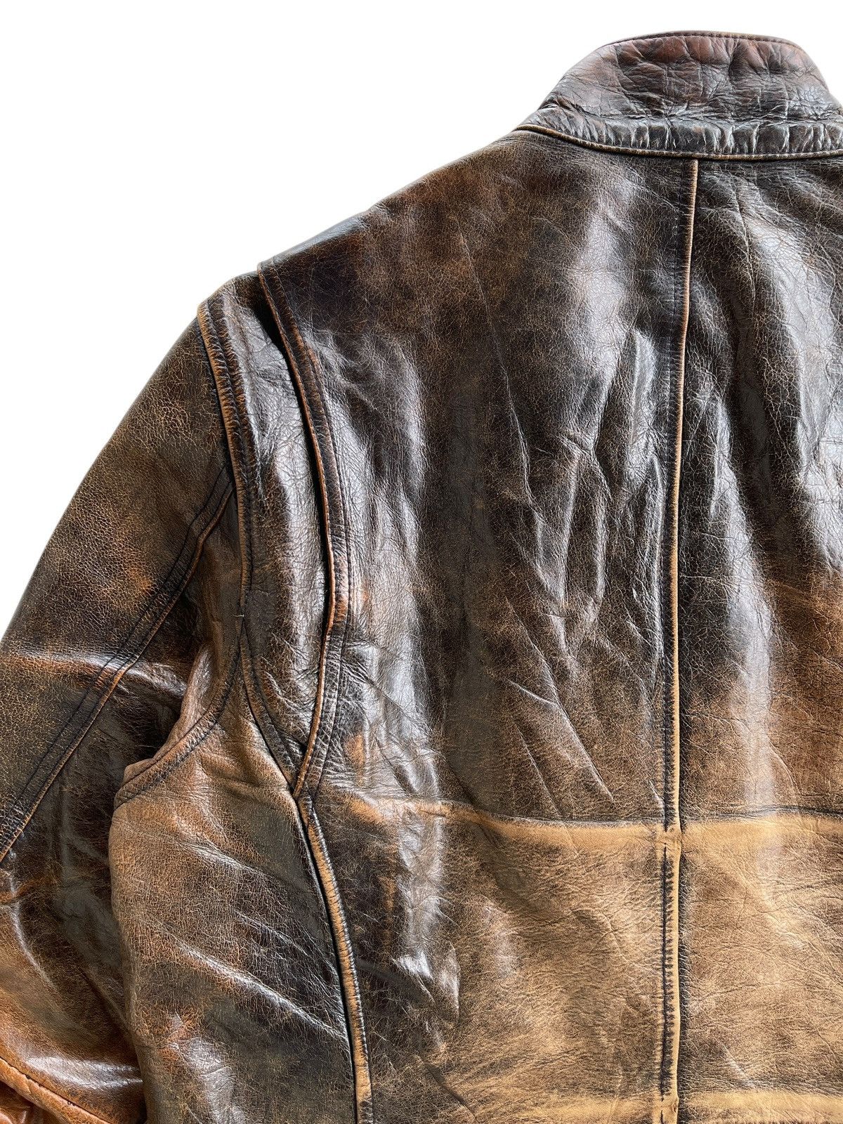 Japanese Brand Cafe Racer Biker Buffalo Leather Jacket Size US M / EU 48-50 / 2 - 14 Thumbnail