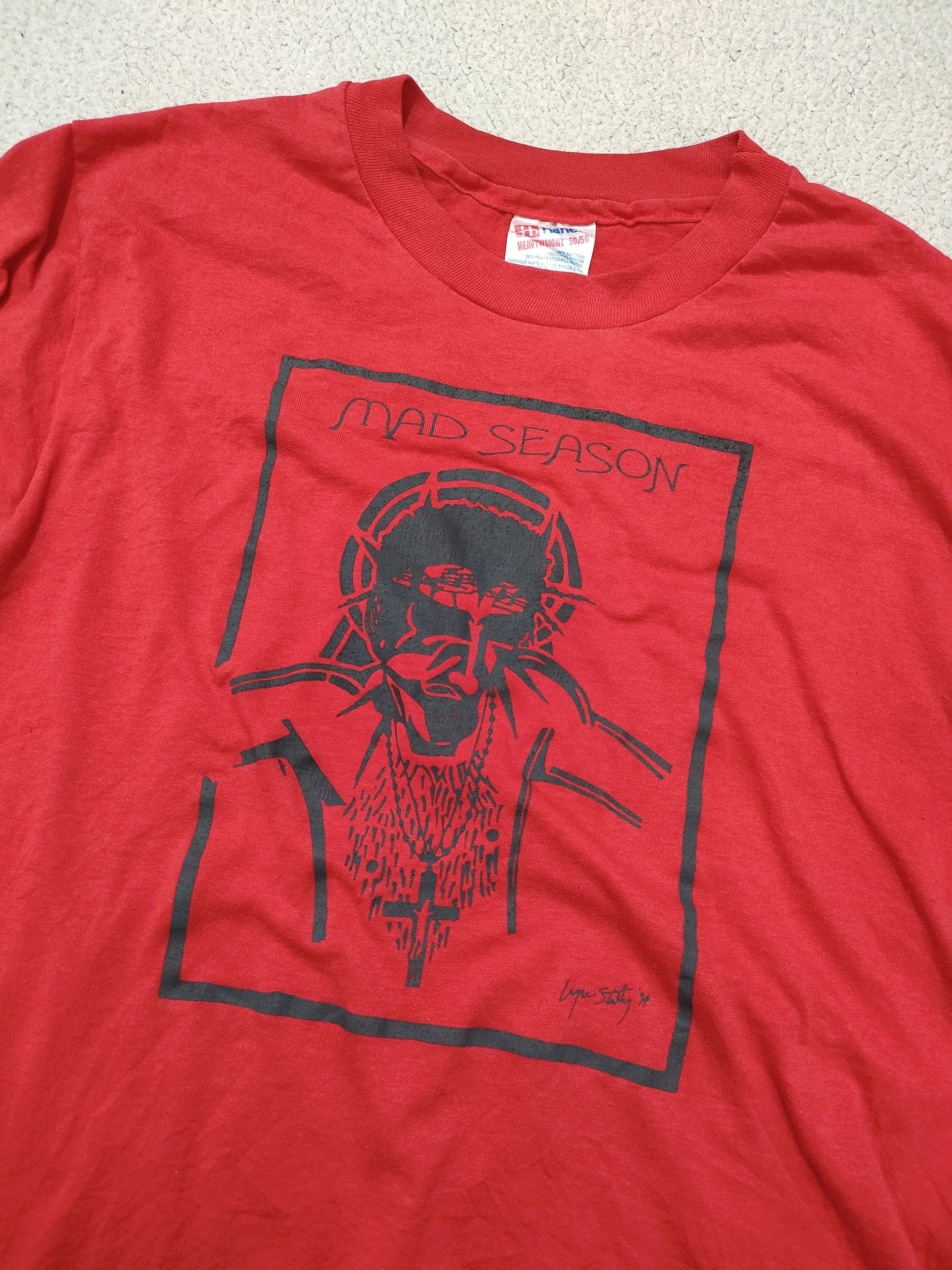 Band Tees 90s MAD SEASON Layne Staley '94 vintage Grunge Tee Size US M / EU 48-50 / 2 - 2 Thumbnail