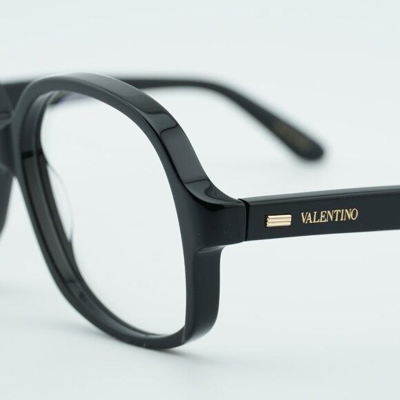 Valentino Valentino VLX-177 177A Eyeglasses Black/Gold 59mm Square Size ONE SIZE - 8 Thumbnail