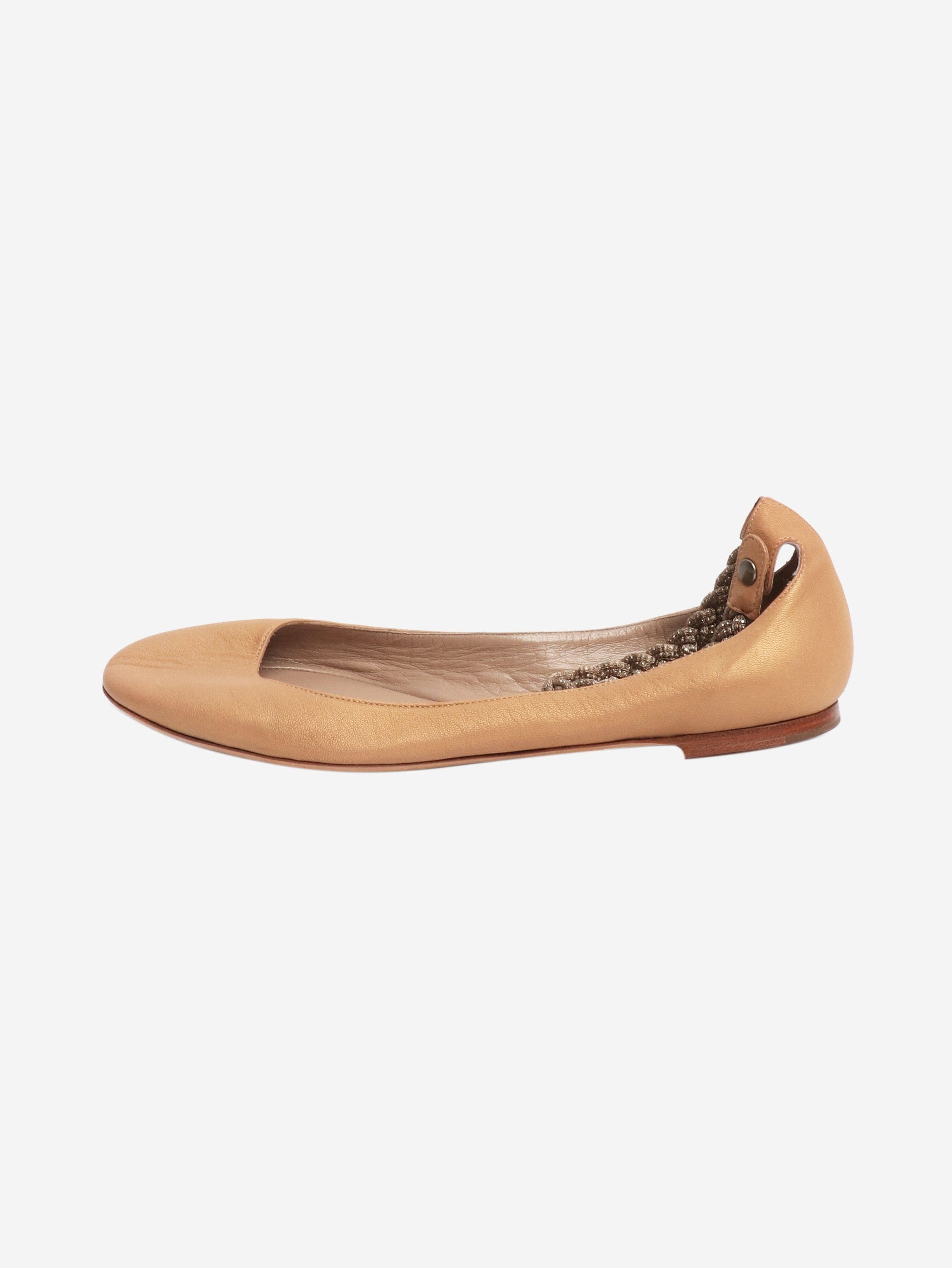 Chloe Gold ballet flats - EU 40 Size US 7 / IT 37 - 1 Thumbnail
