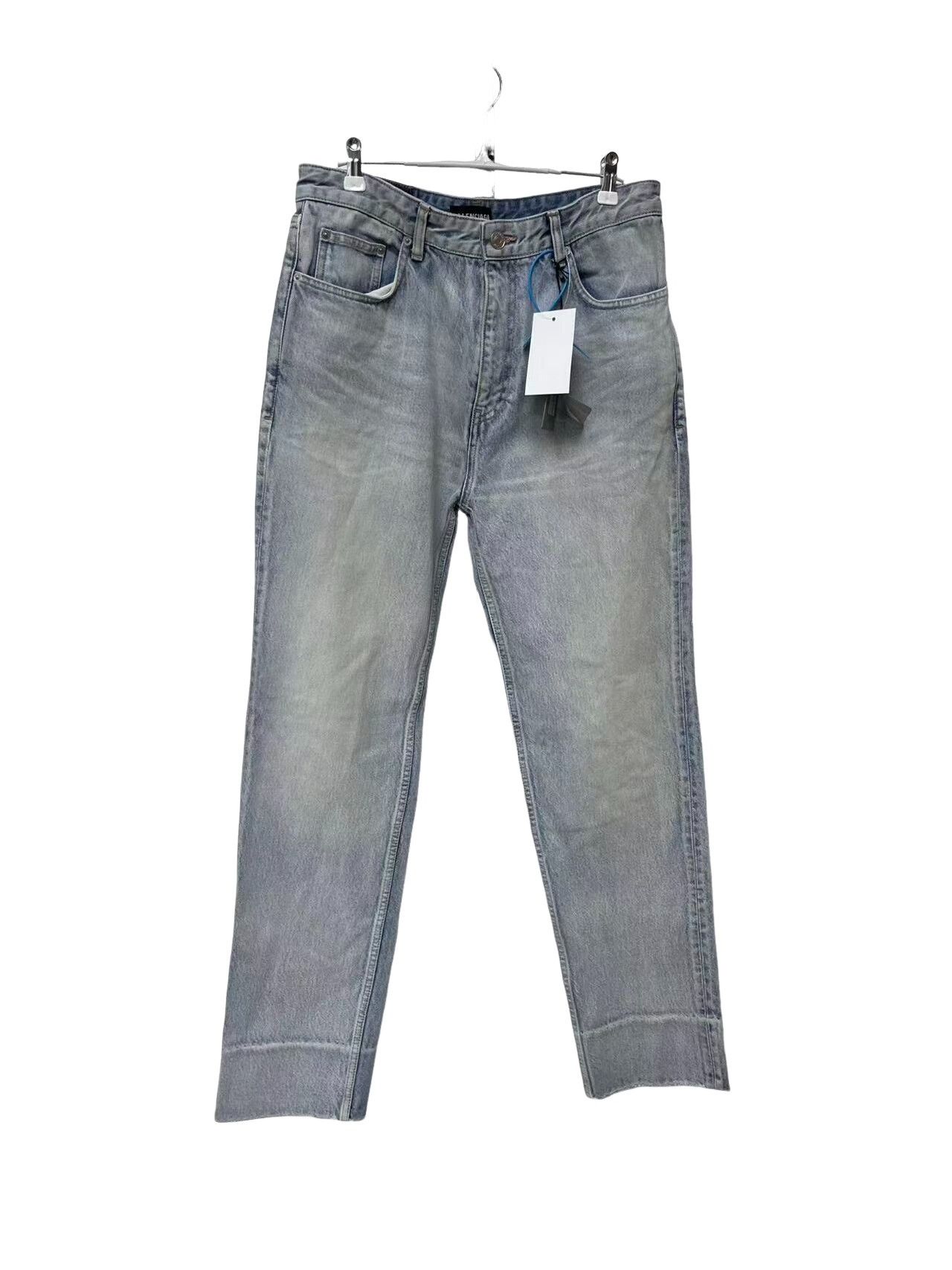 Balenciaga Balenciaga Light Blue Denim Jeans Size 34 Size US 34 / EU 50 - 1 Thumbnail
