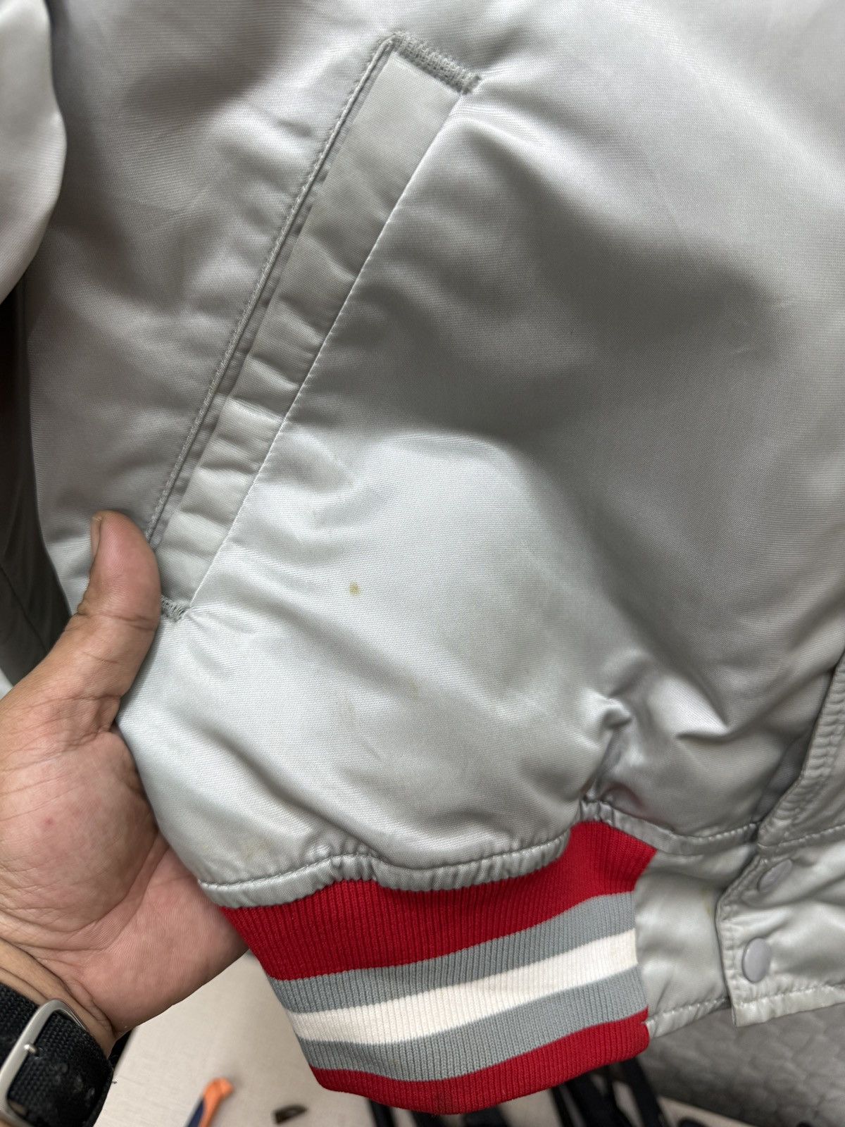 Starter 🔥🔥🔥ARCHIVE VTG STARTER OHIO STATE VARSITY JACKET Size US L / EU 52-54 / 3 - 17 Thumbnail