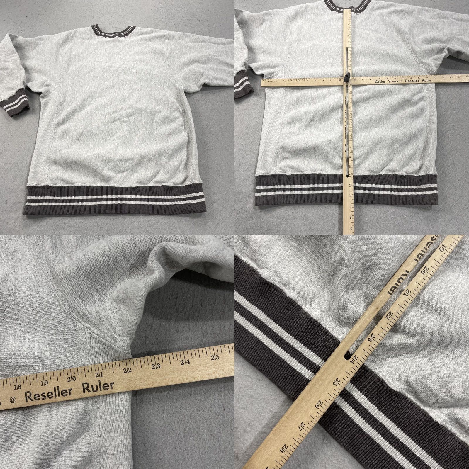 Champion VINTAGE Champion Sweatshirt Mens XL Distressed Gray Reverse Weave Crewneck 90s Size US XL / EU 56 / 4 - 8 Thumbnail