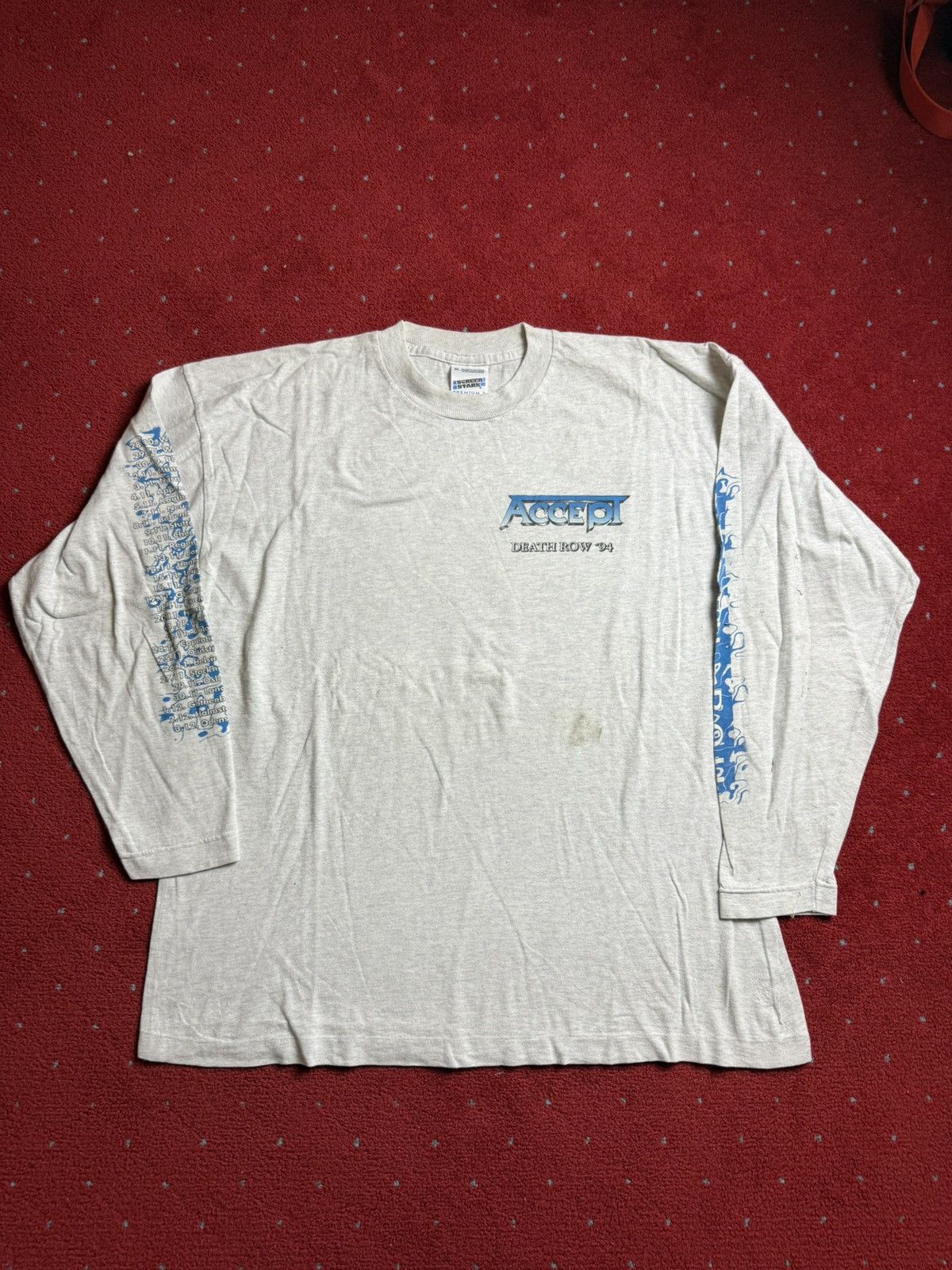 Vintage Vintage Accept Death Row 94 longsleeve Size US XL / EU 56 / 4 - 1 Thumbnail