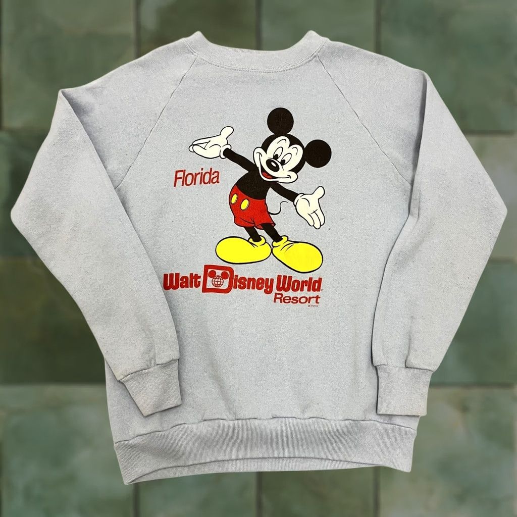 Disney VINTAGE Disney Sweatshirt Blue Womens M Disney World Florida Made in USA Size M / US 6-8 / IT 42-44 - 1 Thumbnail