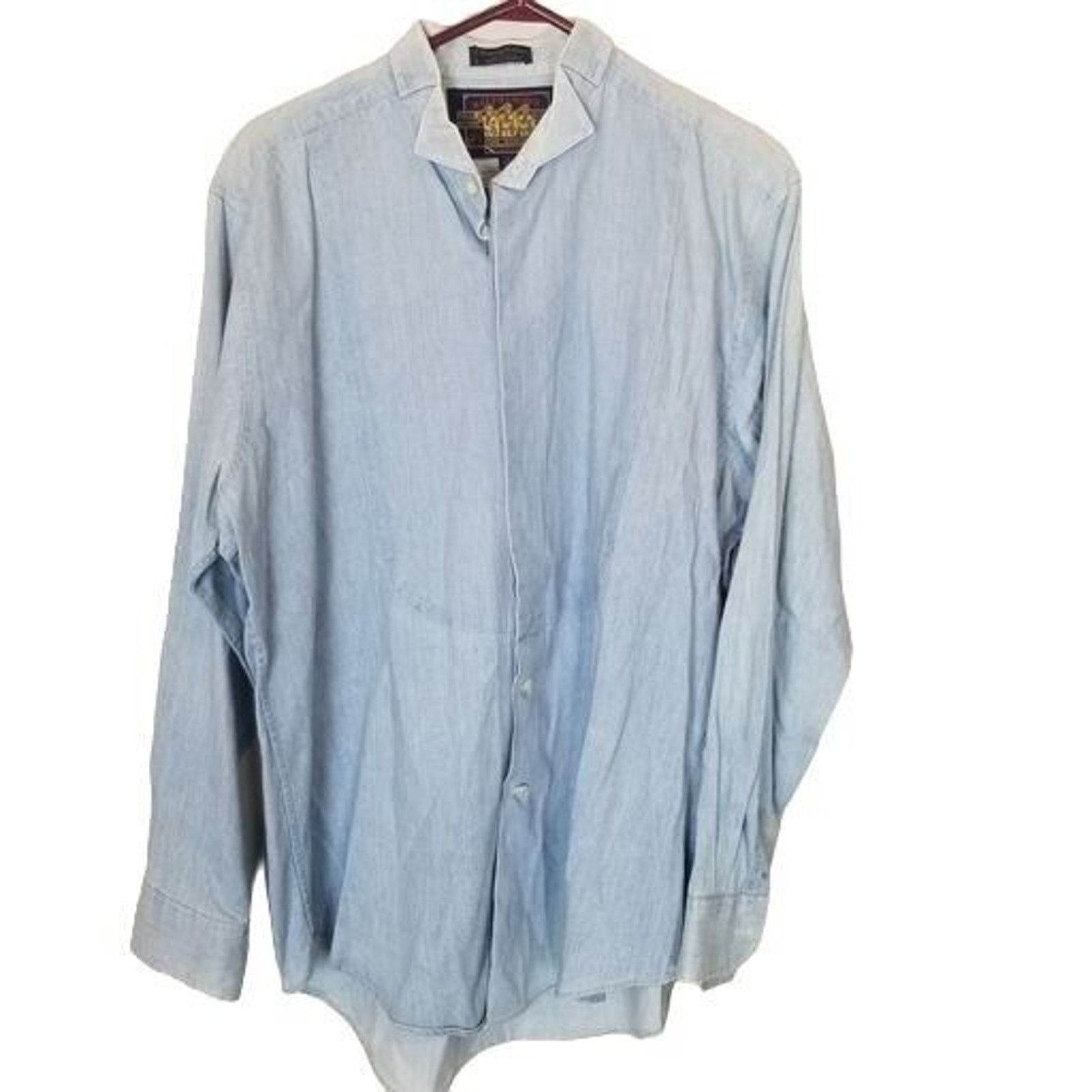 Ralph Lauren Vintage 80's Ralph Lauren Chaps Mens Denim Shirt 35 Classic Size US XXL / EU 58 / 5 - 1 Thumbnail