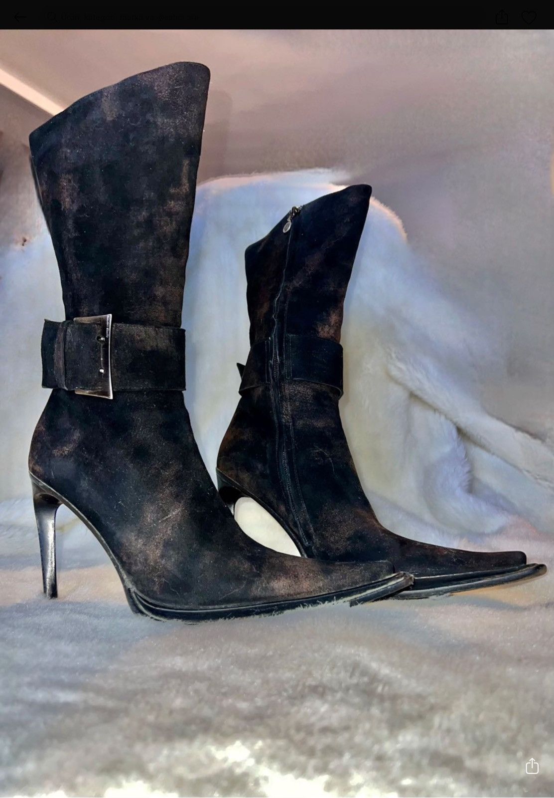 Other Gianni bravo pointed toe brown nubuck boots Size US 7 / IT 37 - 2 Thumbnail
