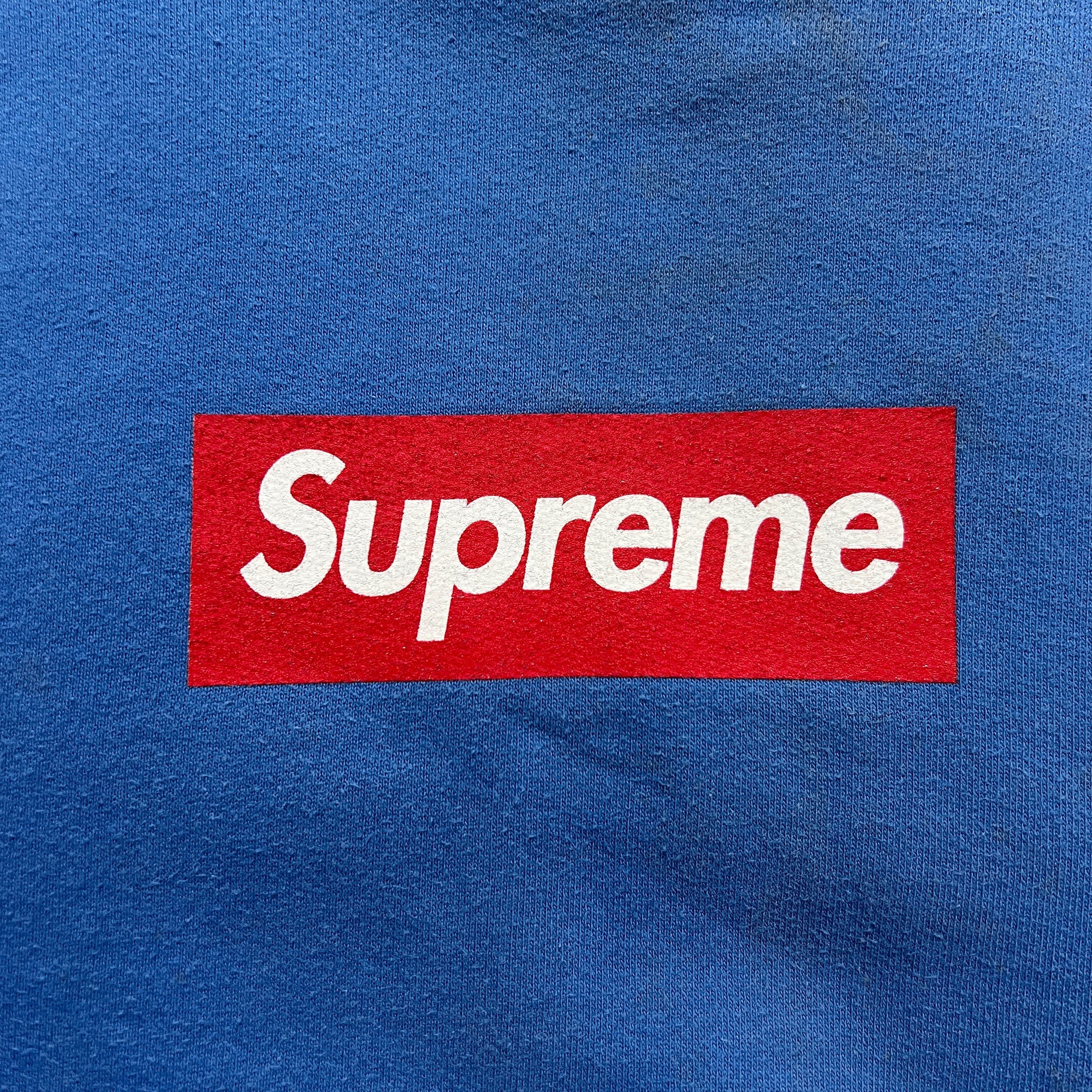 Supreme Supreme 2006 Screenprint Box Logo Hoodie Red On Blue Size US L / EU 52-54 / 3 - 4 Thumbnail