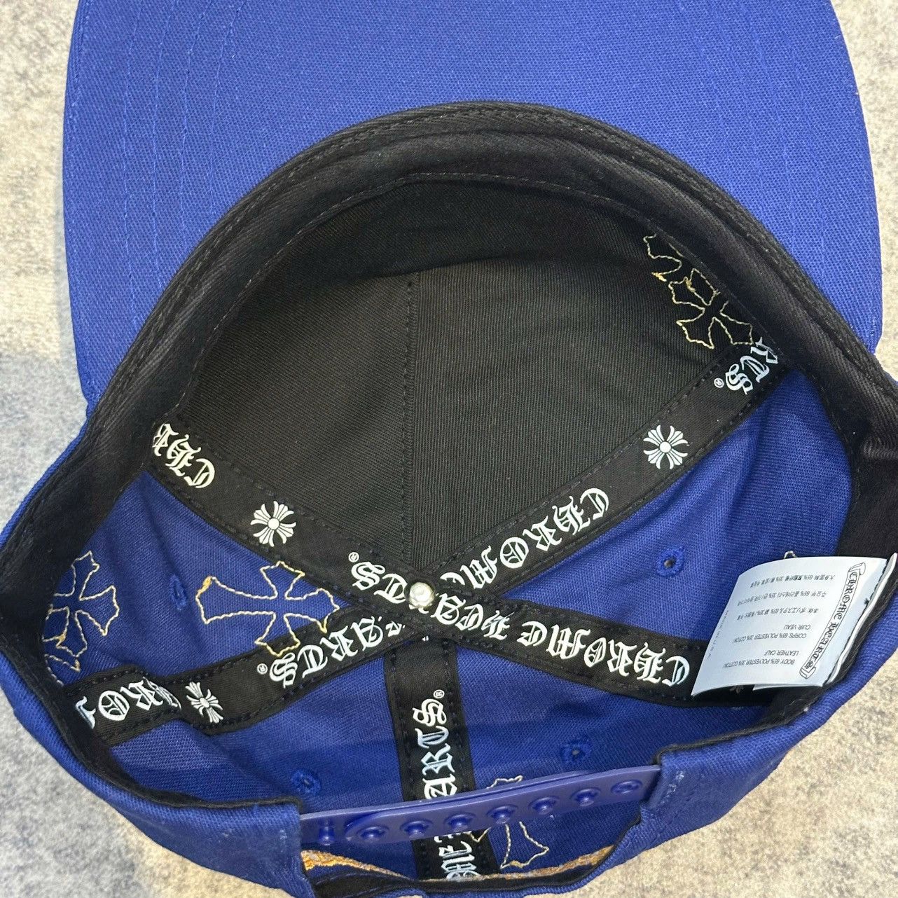 Chrome Hearts Chrome Hearts Baseball Cap Cotton x Polyester Blue/orange Size ONE SIZE - 6 Thumbnail