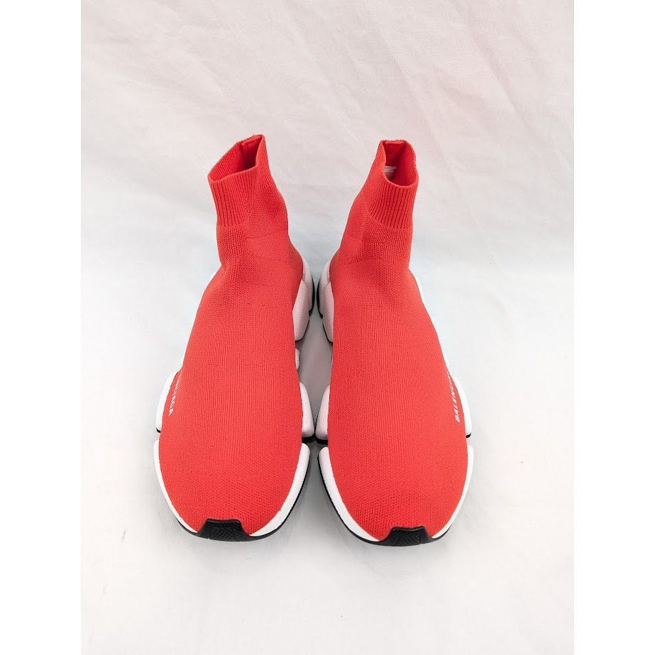 Balenciaga o1rshd1 New Recycled Speed 2.0 Low-Top Sneakers in Red/White Size US 8 / EU 41 - 15 Thumbnail