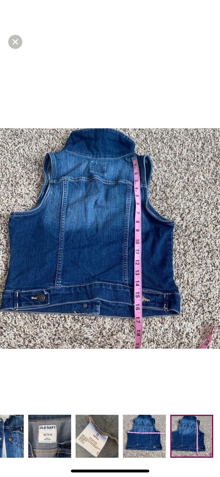 Old Navy Old navy XS denim vest Size XS / US 0-2 / IT 36-38 - 4 Thumbnail