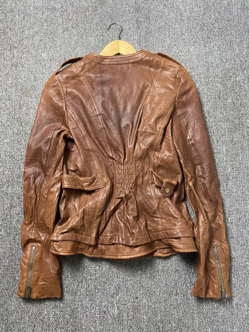 Japanese Brand Deux Polains Brand Rider Leather Jacket (195) Size XXS / US 00 / IT 34 - 2 Thumbnail