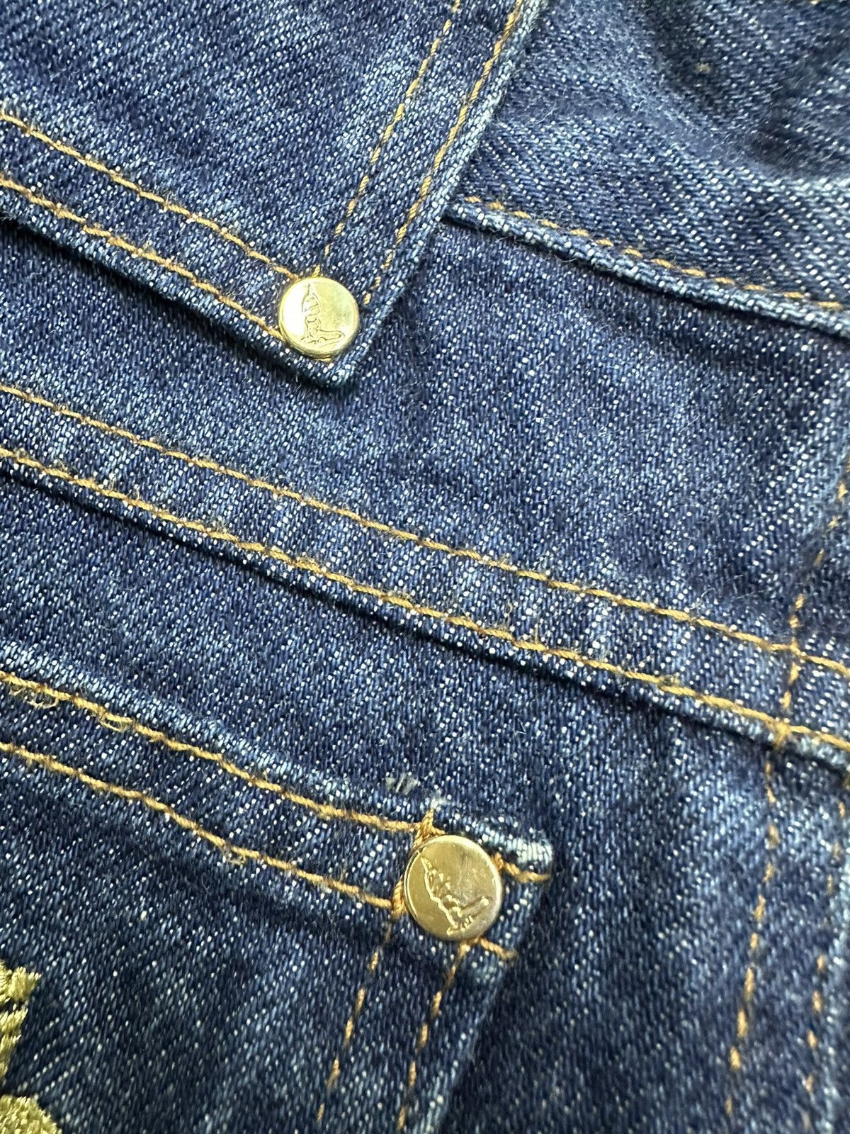 Designer × Trussardi × Vintage Vintage Trussardi Classic Baggy Denim F7 Size US 29 - 15 Thumbnail